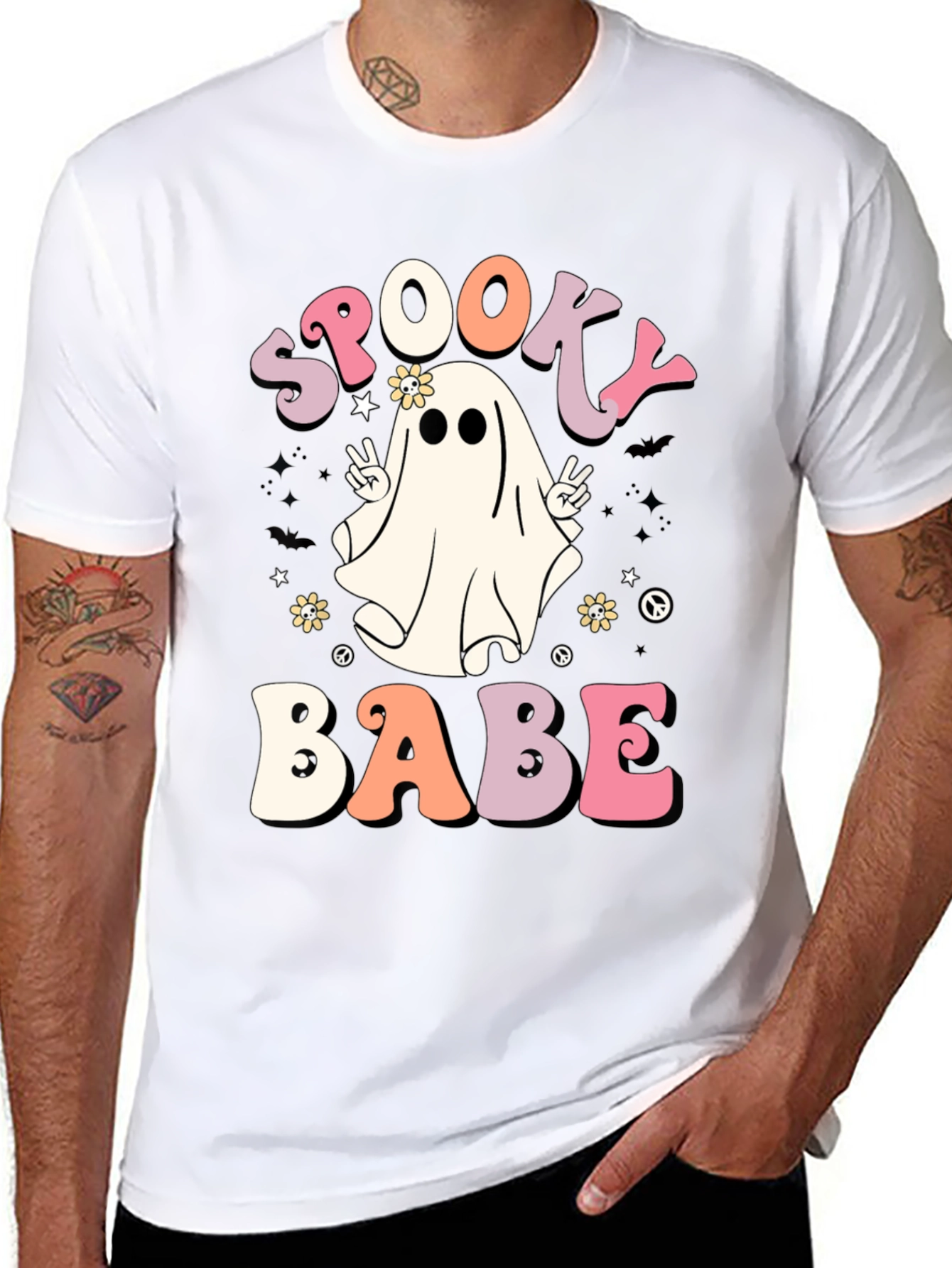 Spooky Babe Retro Halloween T-Shirt