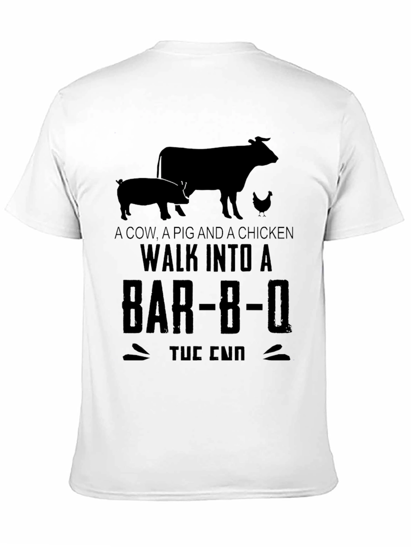 Cow Pig Chicken BBQ Joke T-Shirt
