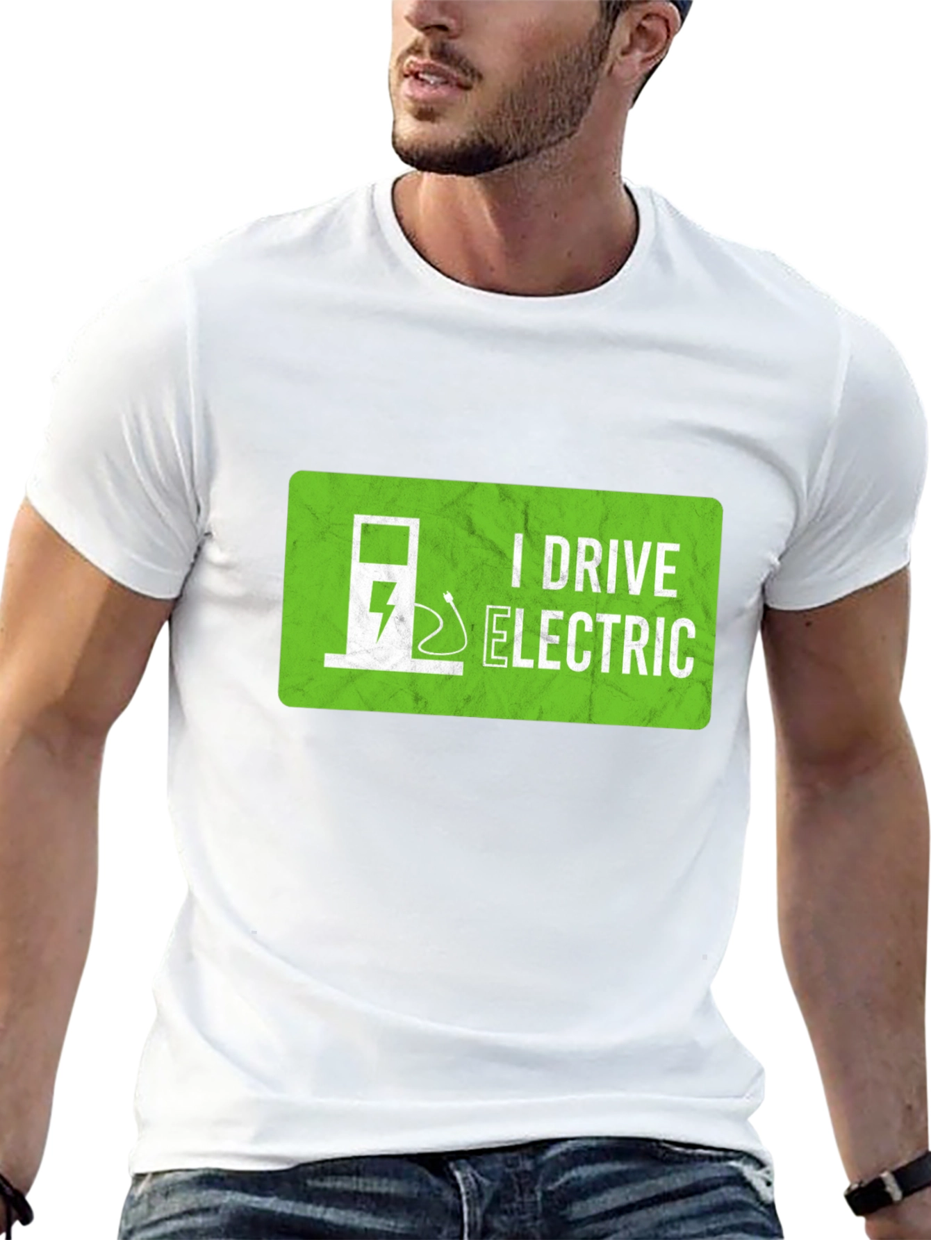 I Drive Electric T-Shirt - Green Energy