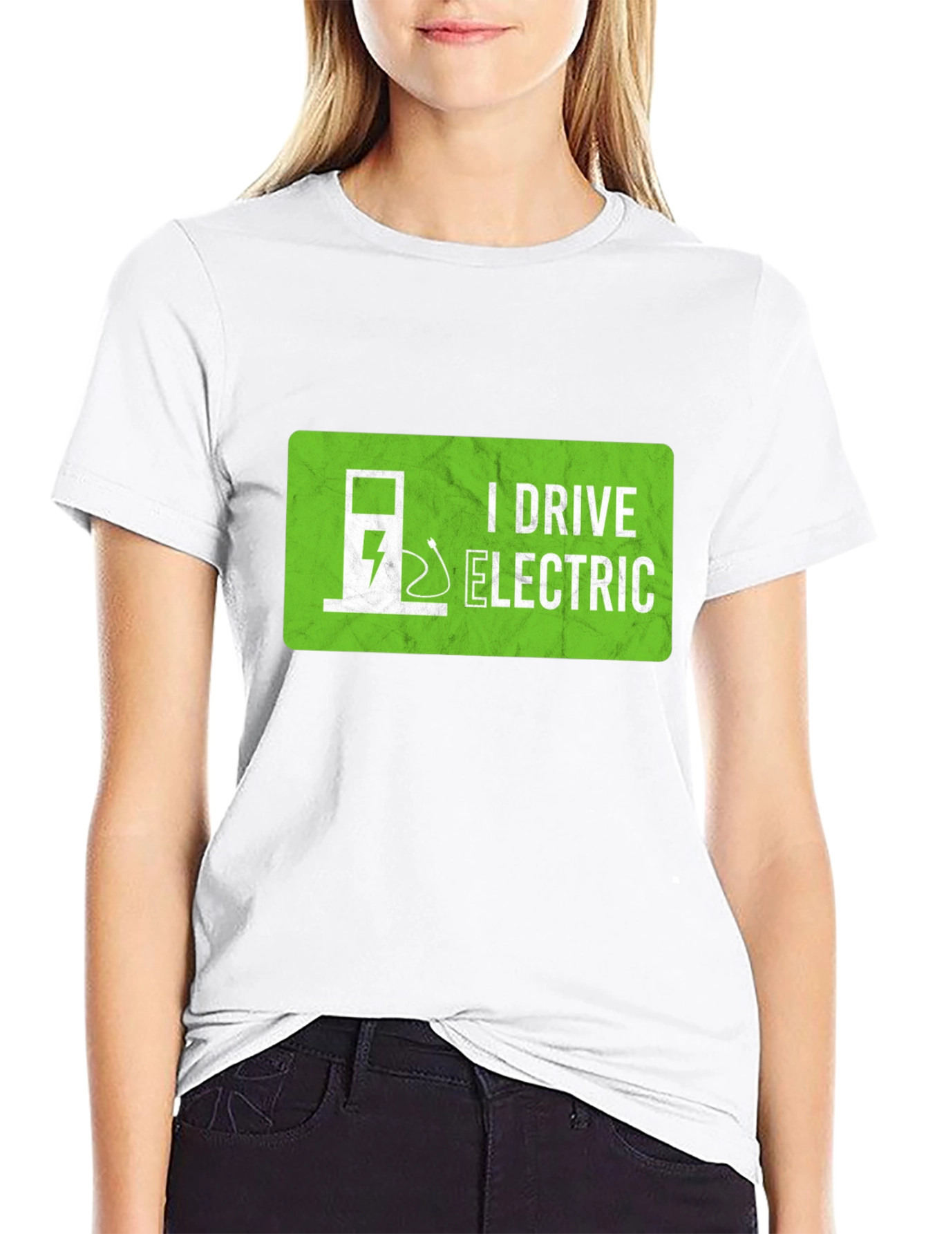 I Drive Electric T-Shirt - Green Energy