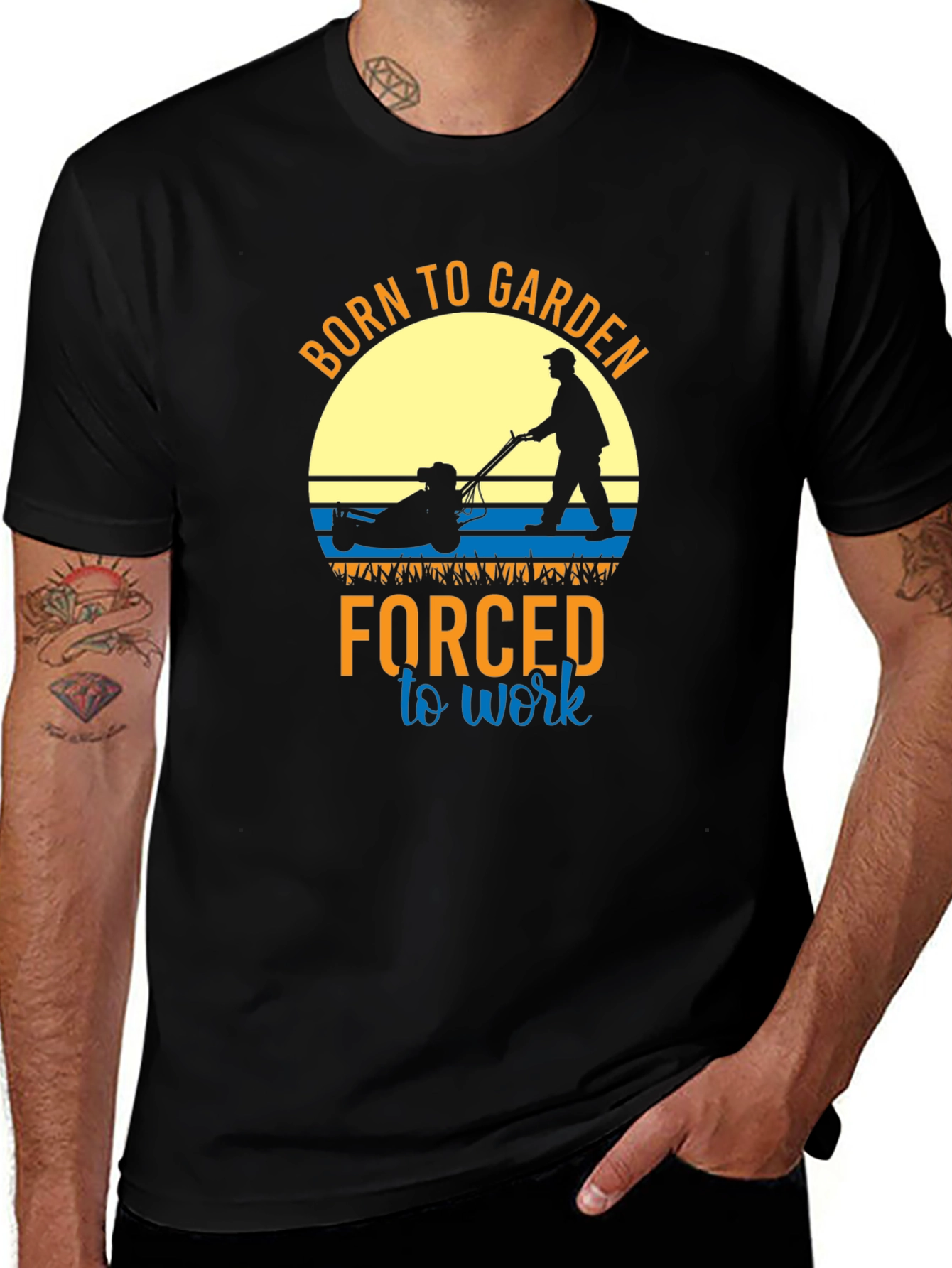 Born to Garden Mens Black T-Shirt