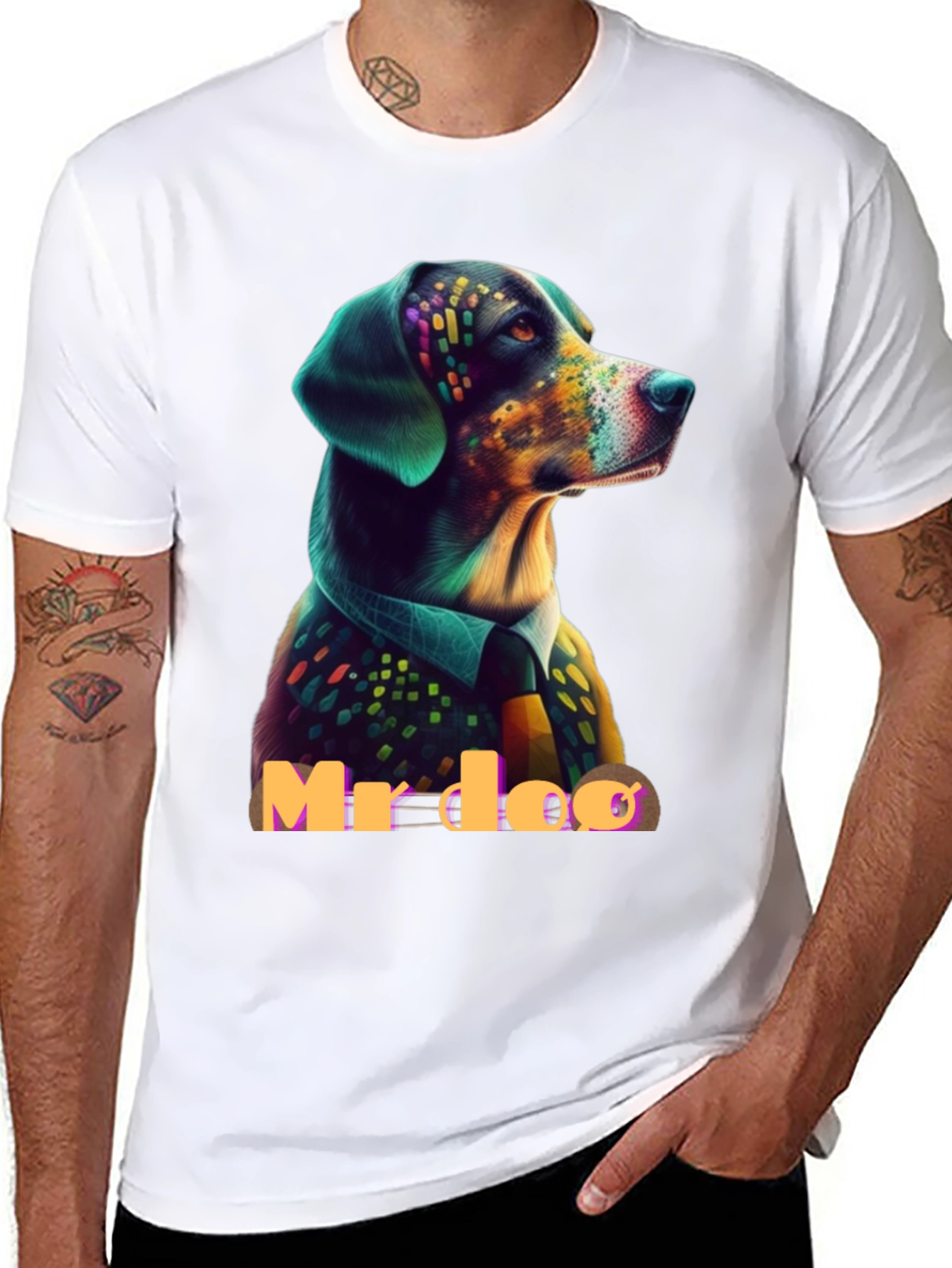 Mr. Doo Dog T-Shirt - Artistic Pet Graphic Tee