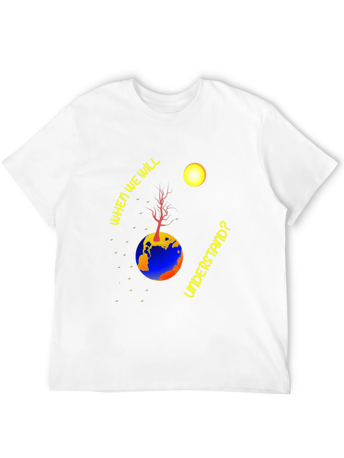 Earth Understanding Graphic Black T-Shirt