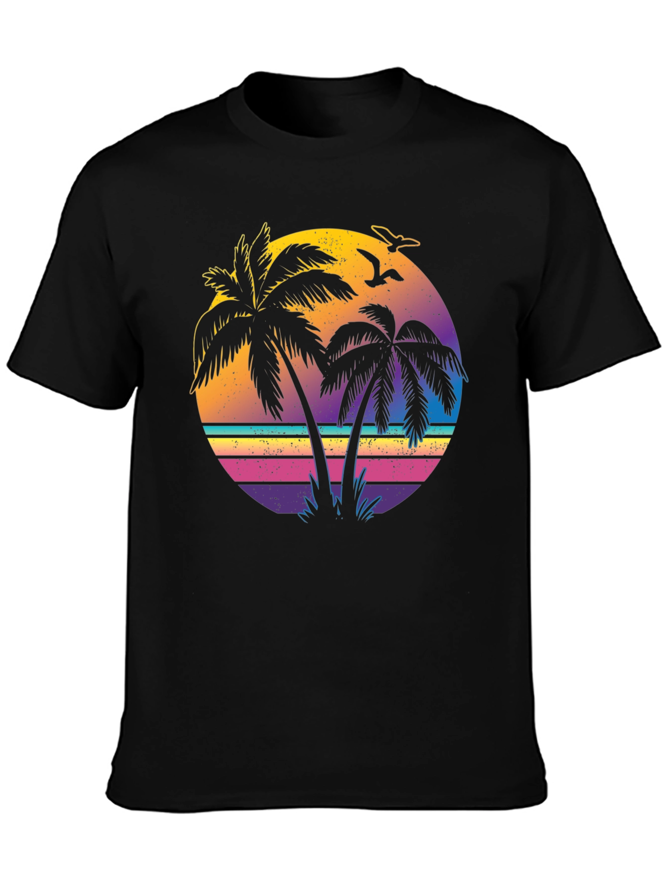 Retro Sunset Palm Tree T-Shirt