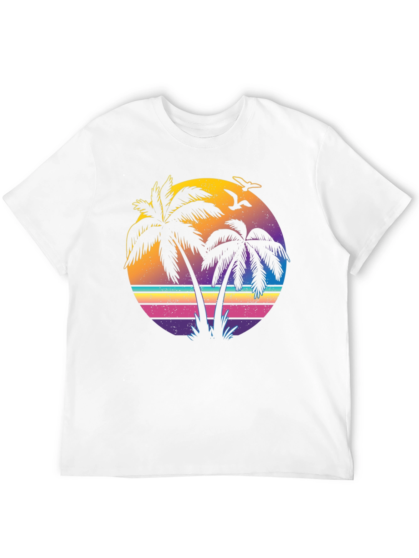 Retro Sunset Palm Tree T-Shirt