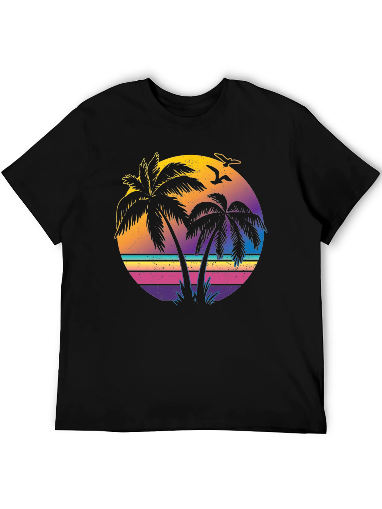 Retro Sunset Palm Tree T-Shirt
