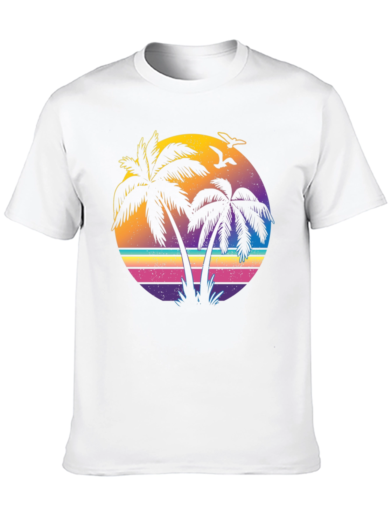 Retro Sunset Palm Tree T-Shirt