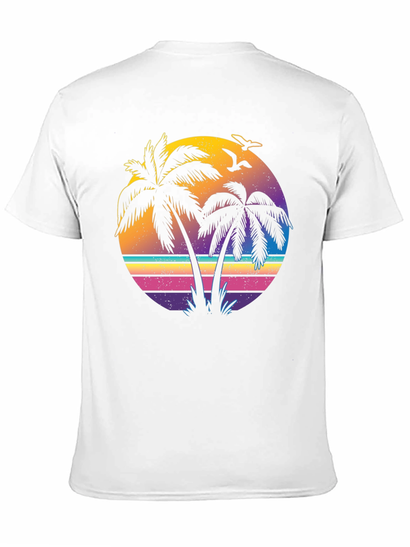 Retro Sunset Palm Tree T-Shirt