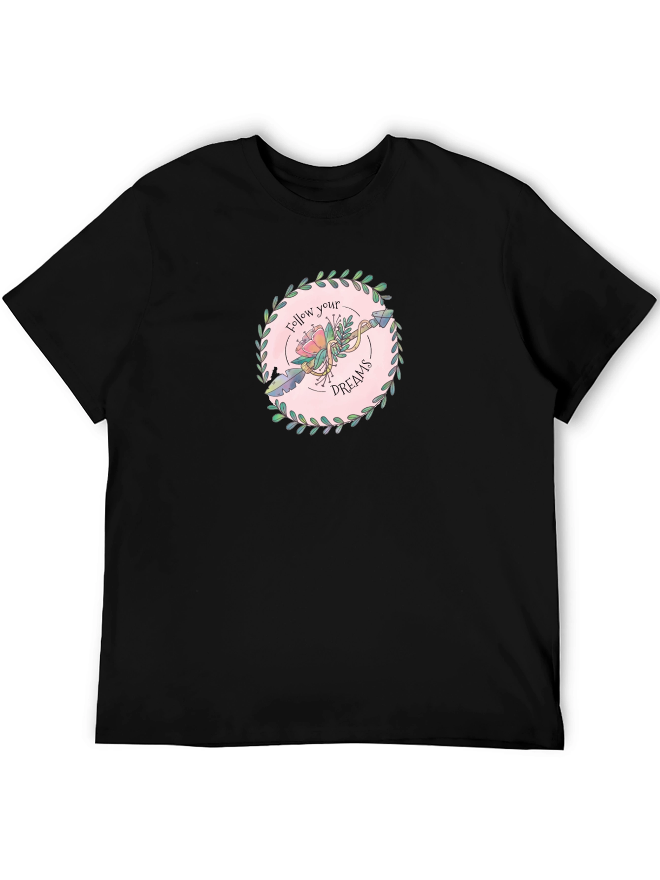 Follow Your Dreams Graphic Tee - Unisex Black T-Shirt