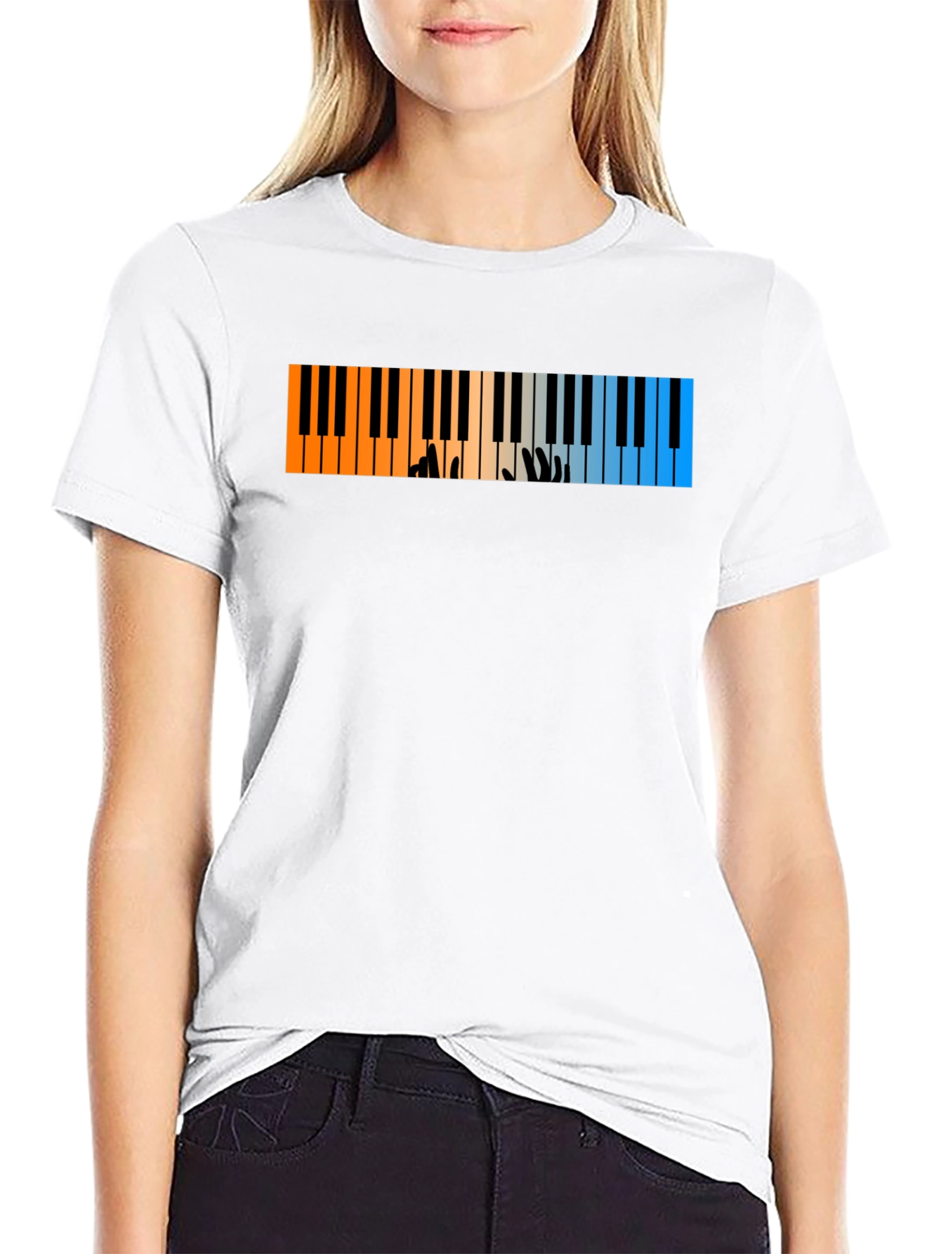 Piano Keys T-Shirt - Musicians Style