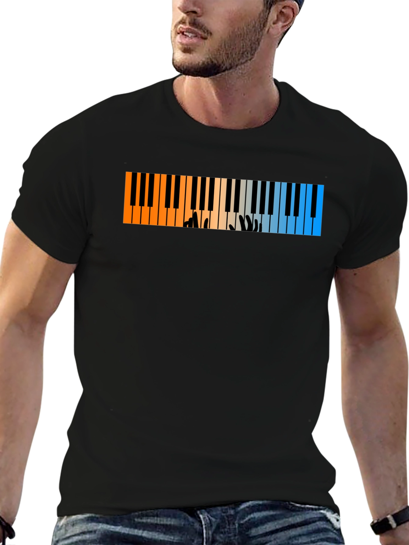 Piano Keys T-Shirt - Musicians Style
