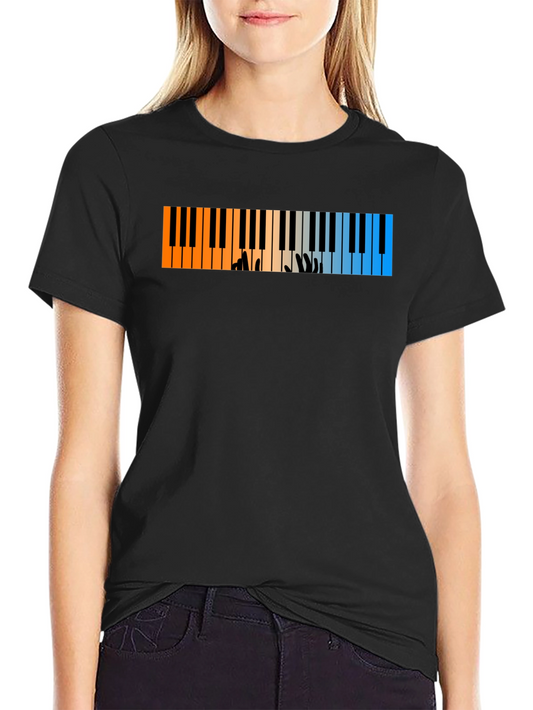 Piano Keys T-Shirt - Musicians Style