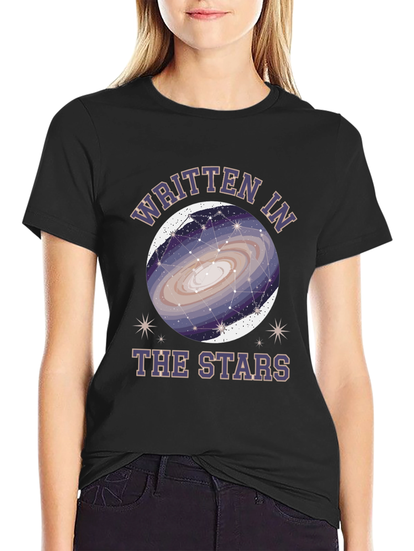 Written in the Stars Graphic Tee - Black