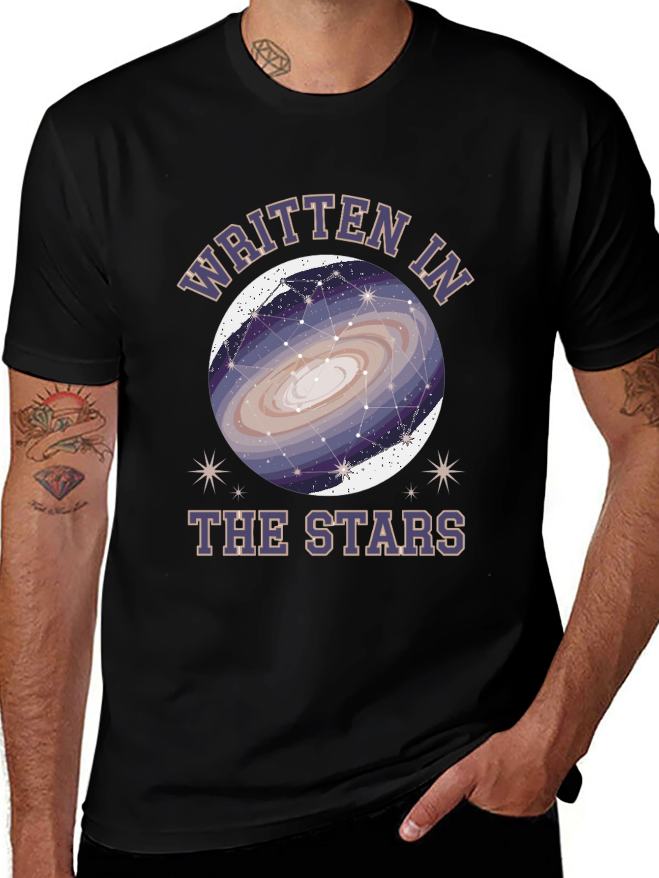 Written in the Stars Graphic Tee - Black