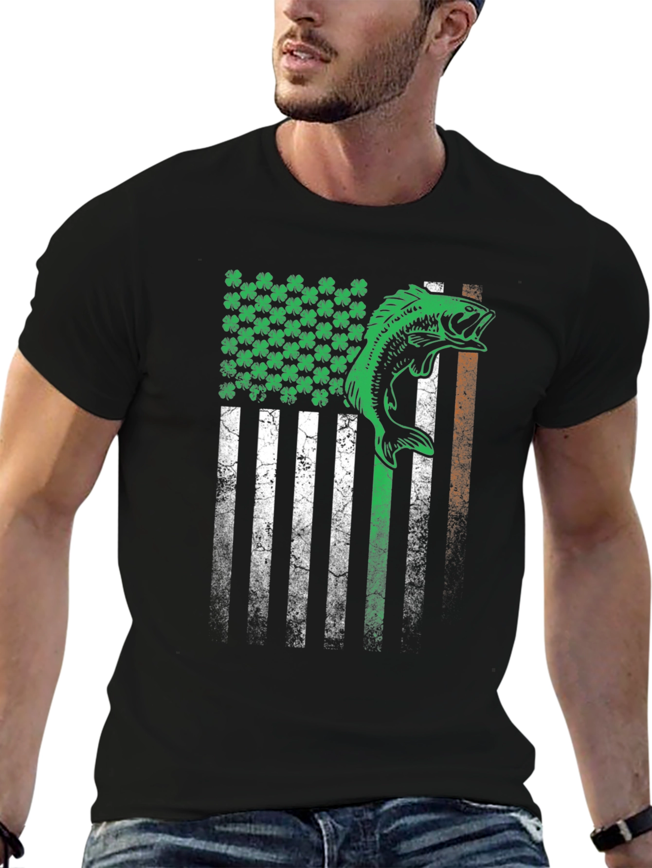 Irish Flag Fishing T-Shirt