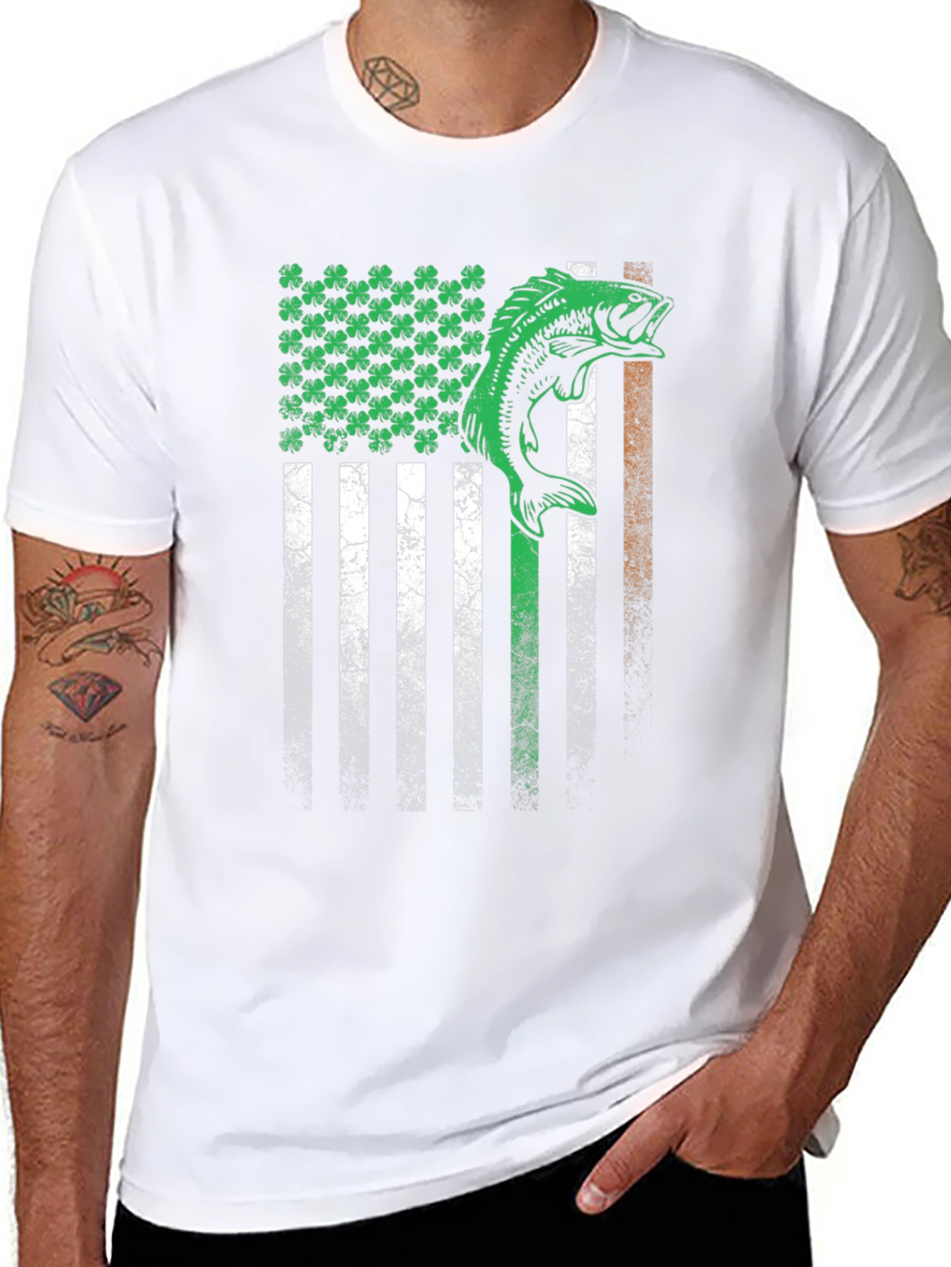 Irish Flag Fishing T-Shirt