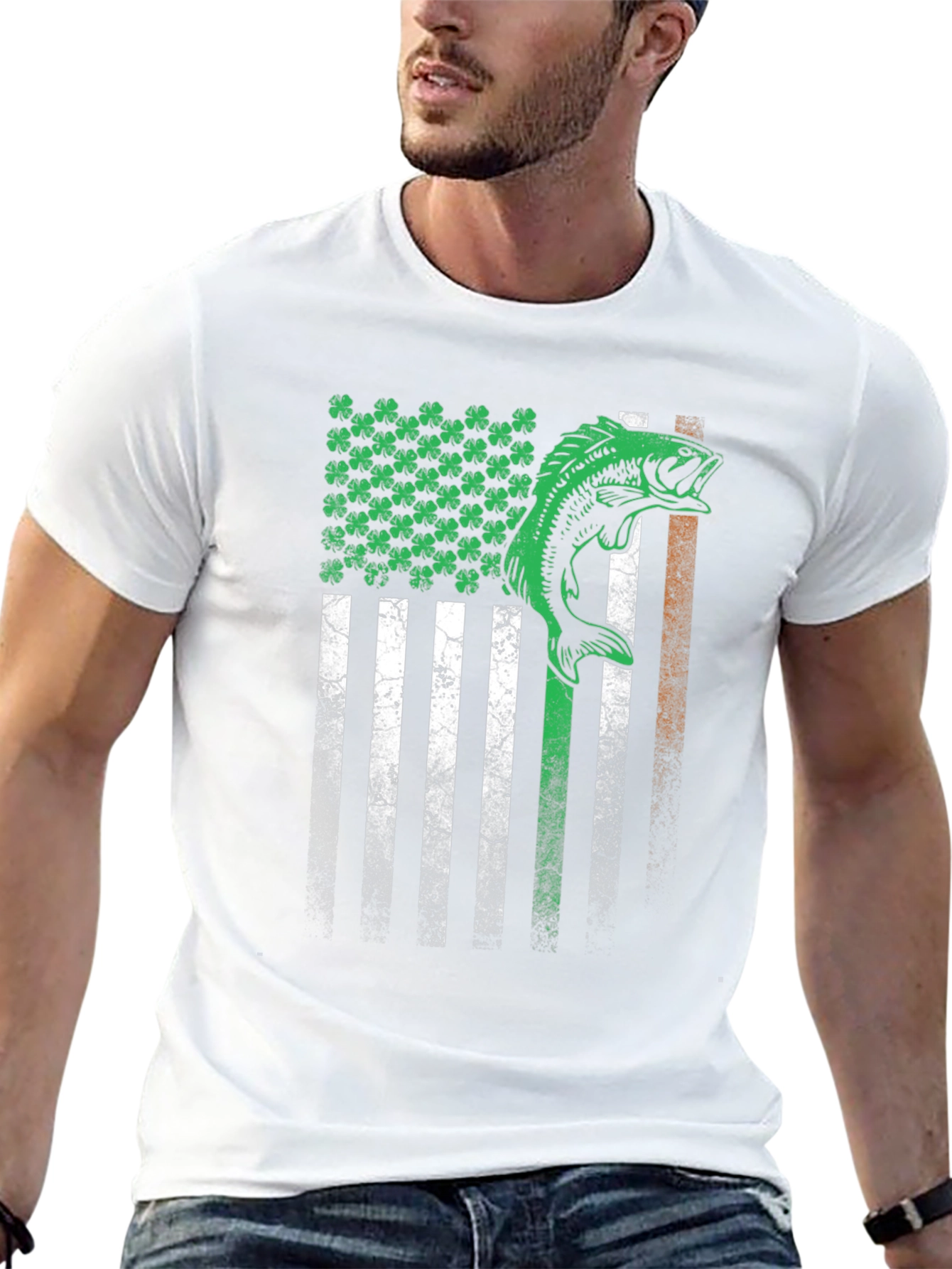 Irish Flag Fishing T-Shirt