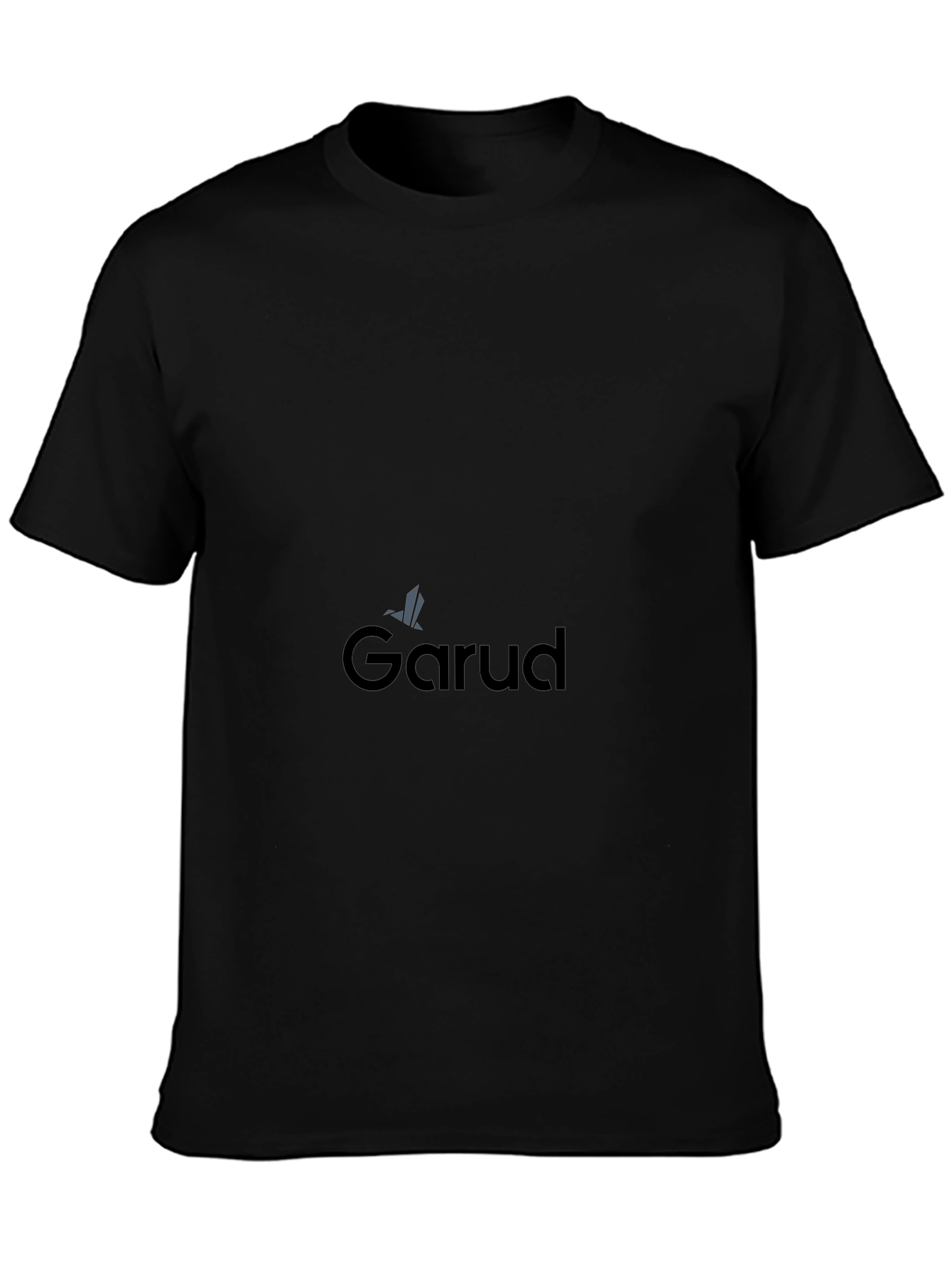Garud Black Cotton Tee - Stylish Comfort