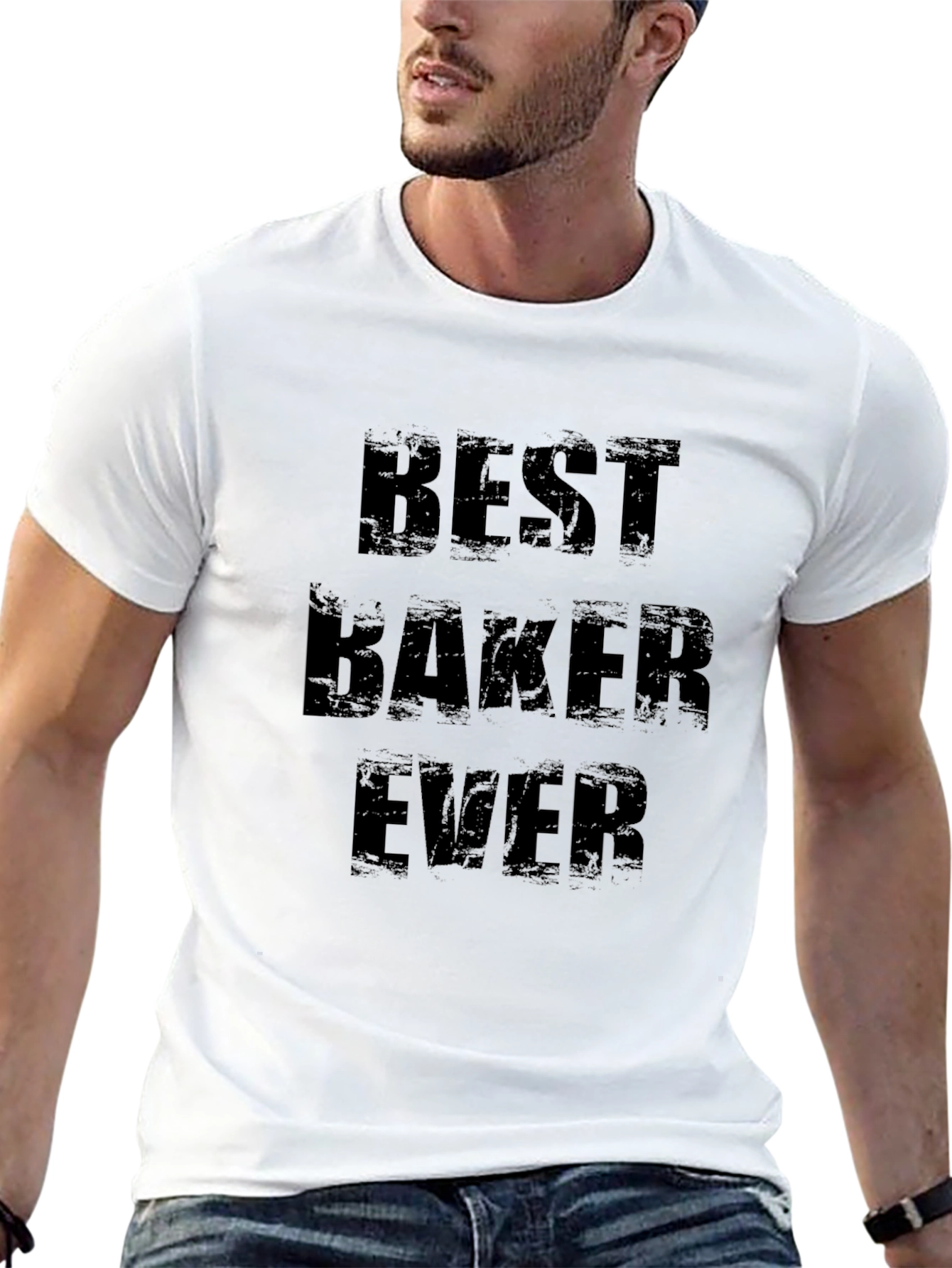 Best Baker Ever Graphic T-Shirt - Black