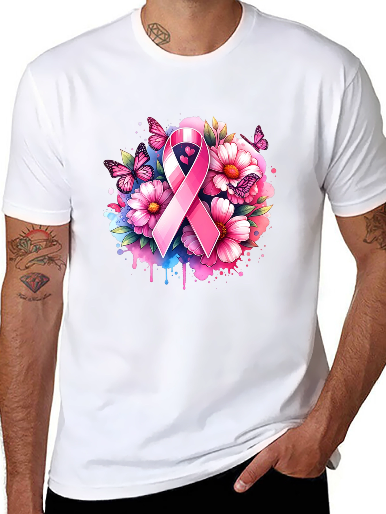 Breast Cancer Awareness Ribbon T-Shirt