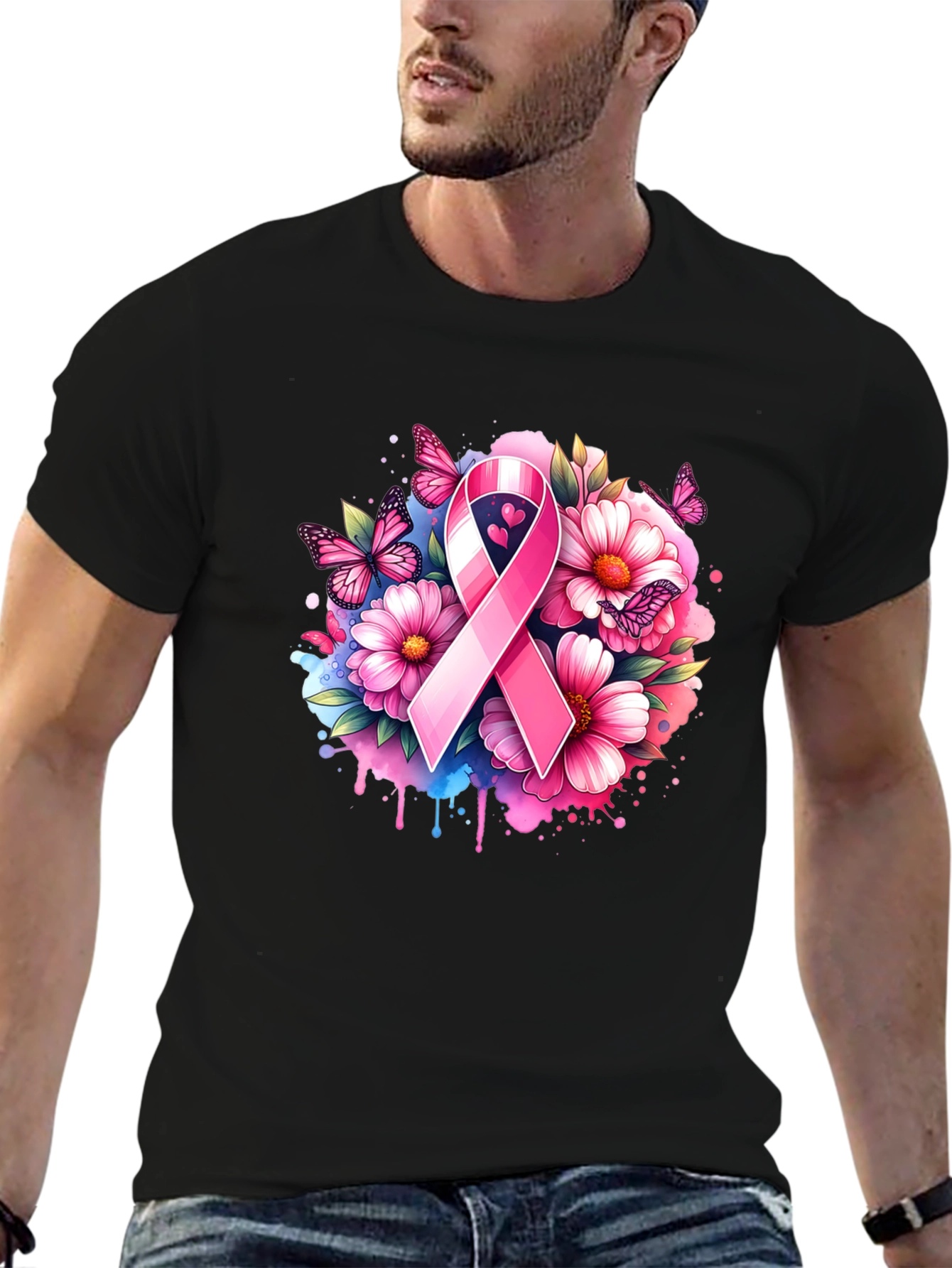 Breast Cancer Awareness Ribbon T-Shirt