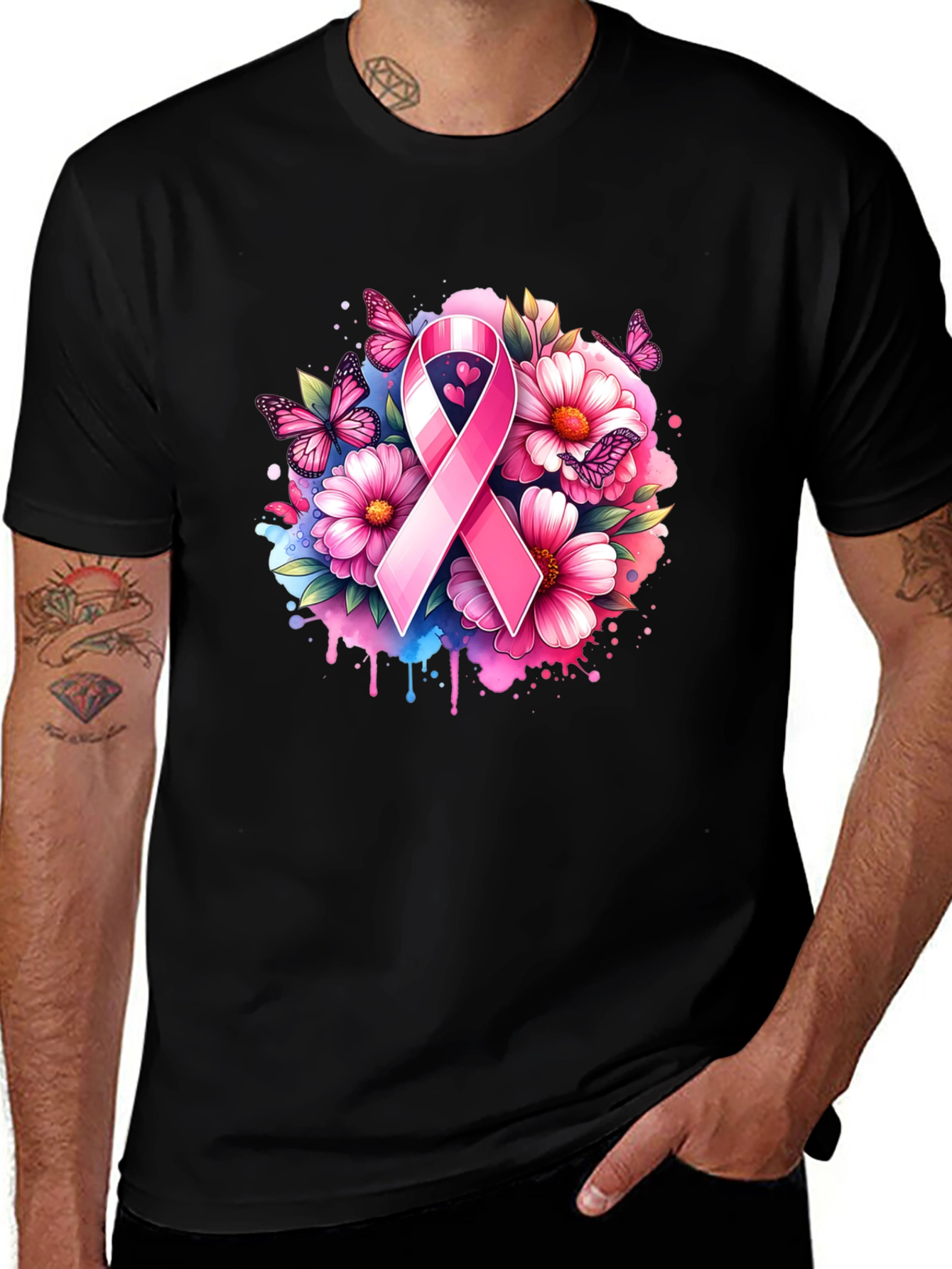 Breast Cancer Awareness Ribbon T-Shirt