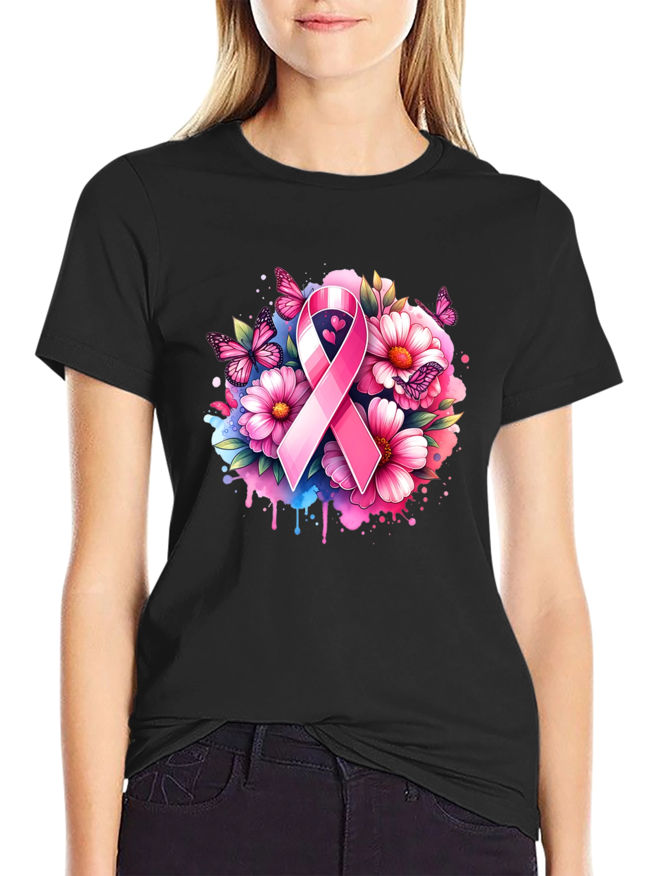 Breast Cancer Awareness Ribbon T-Shirt