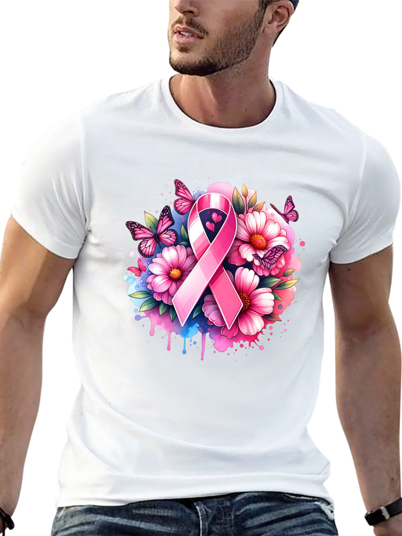 Breast Cancer Awareness Ribbon T-Shirt