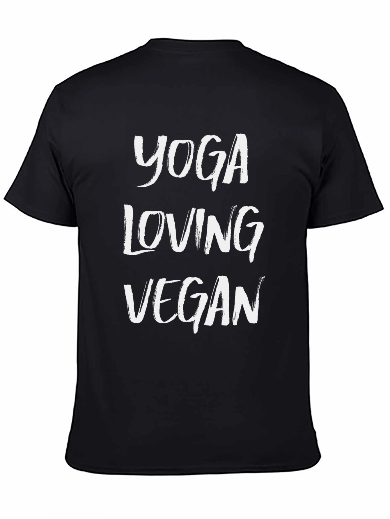 Yoga Loving Vegan Black T-Shirt