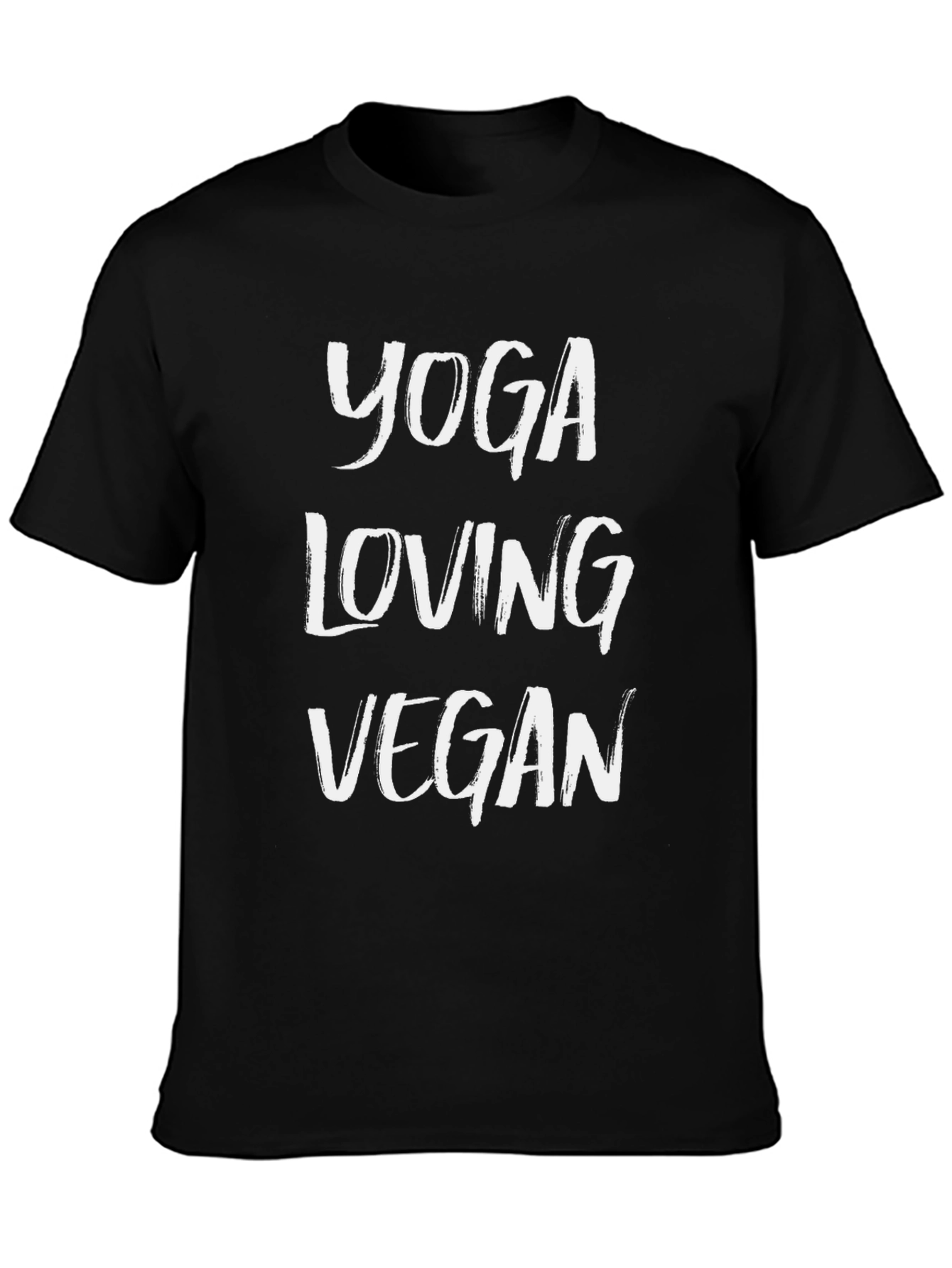 Yoga Loving Vegan Black T-Shirt