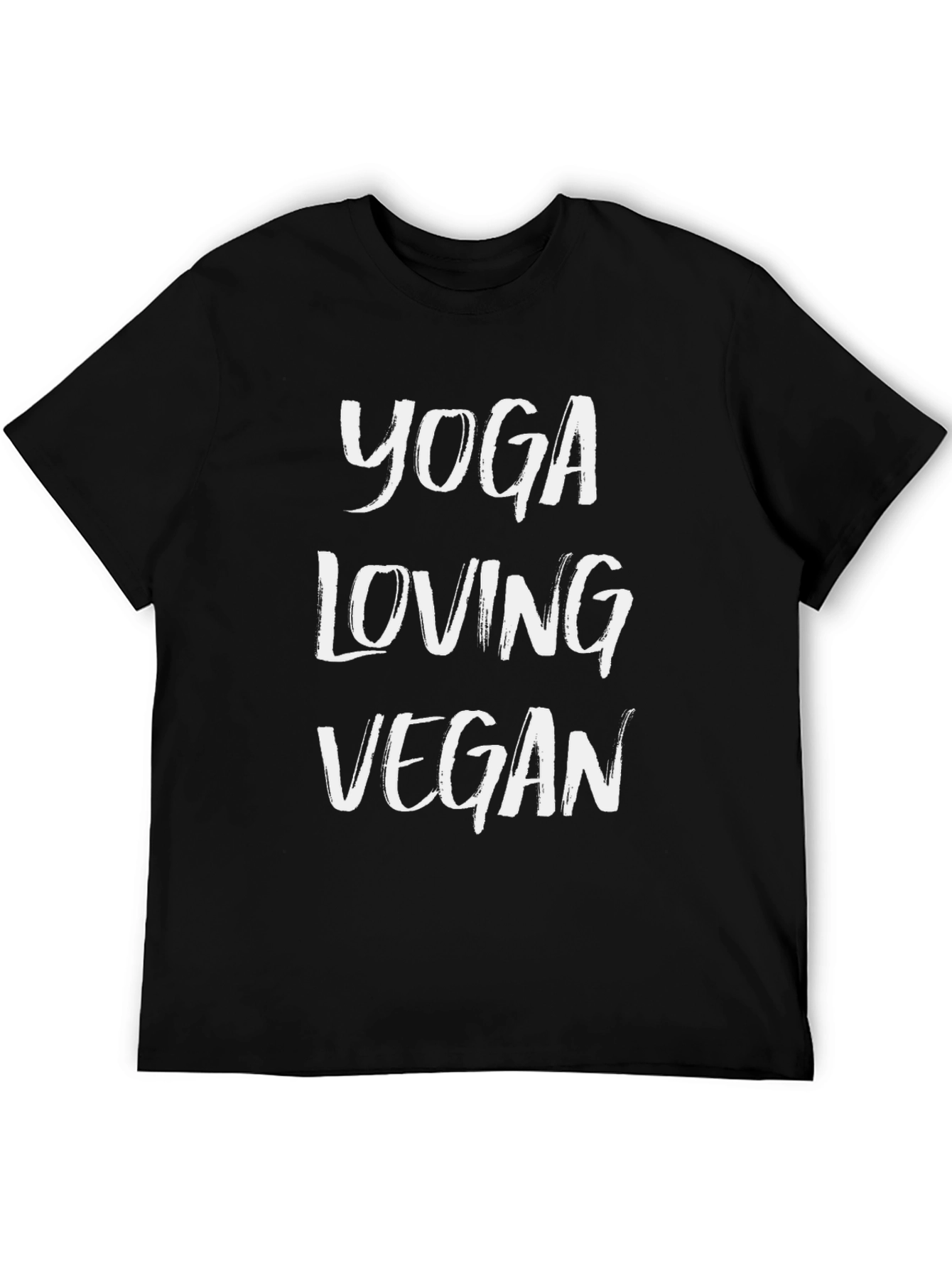 Yoga Loving Vegan Black T-Shirt