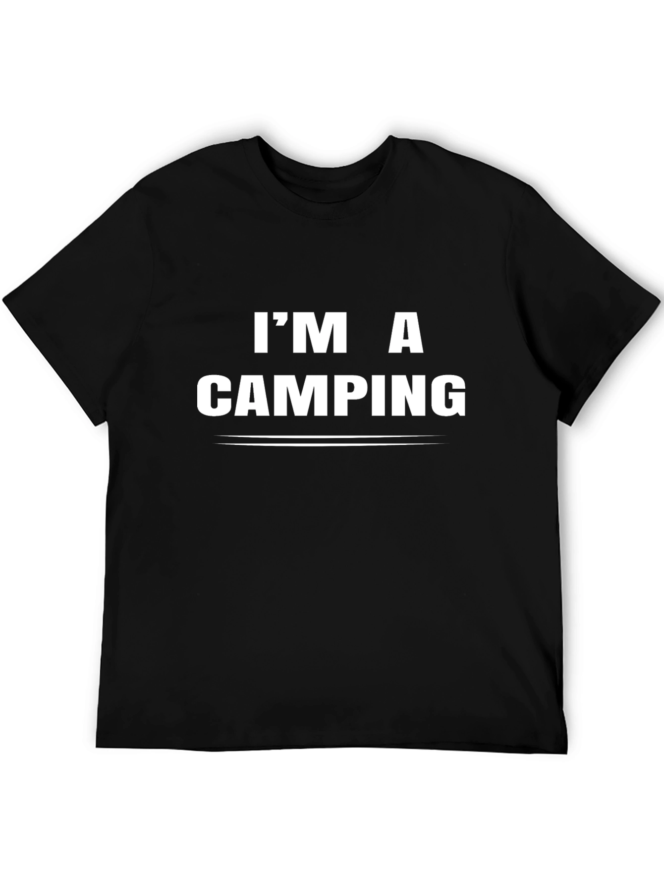 Im a Camping T-Shirt - Black Cotton Tee