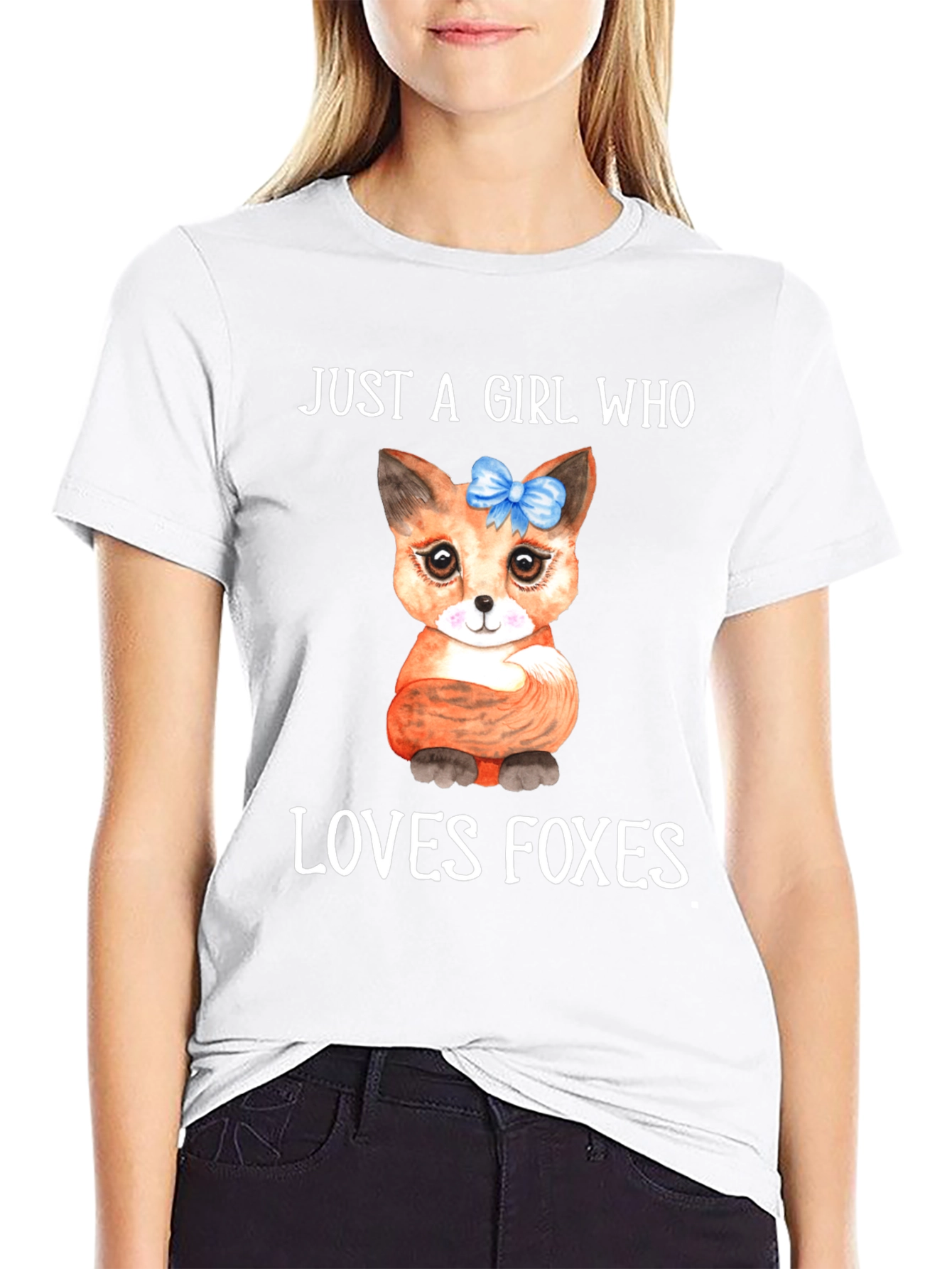 Girl Who Loves Foxes Graphic Tee
