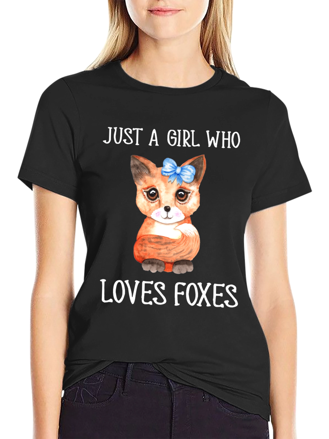 Girl Who Loves Foxes Graphic Tee