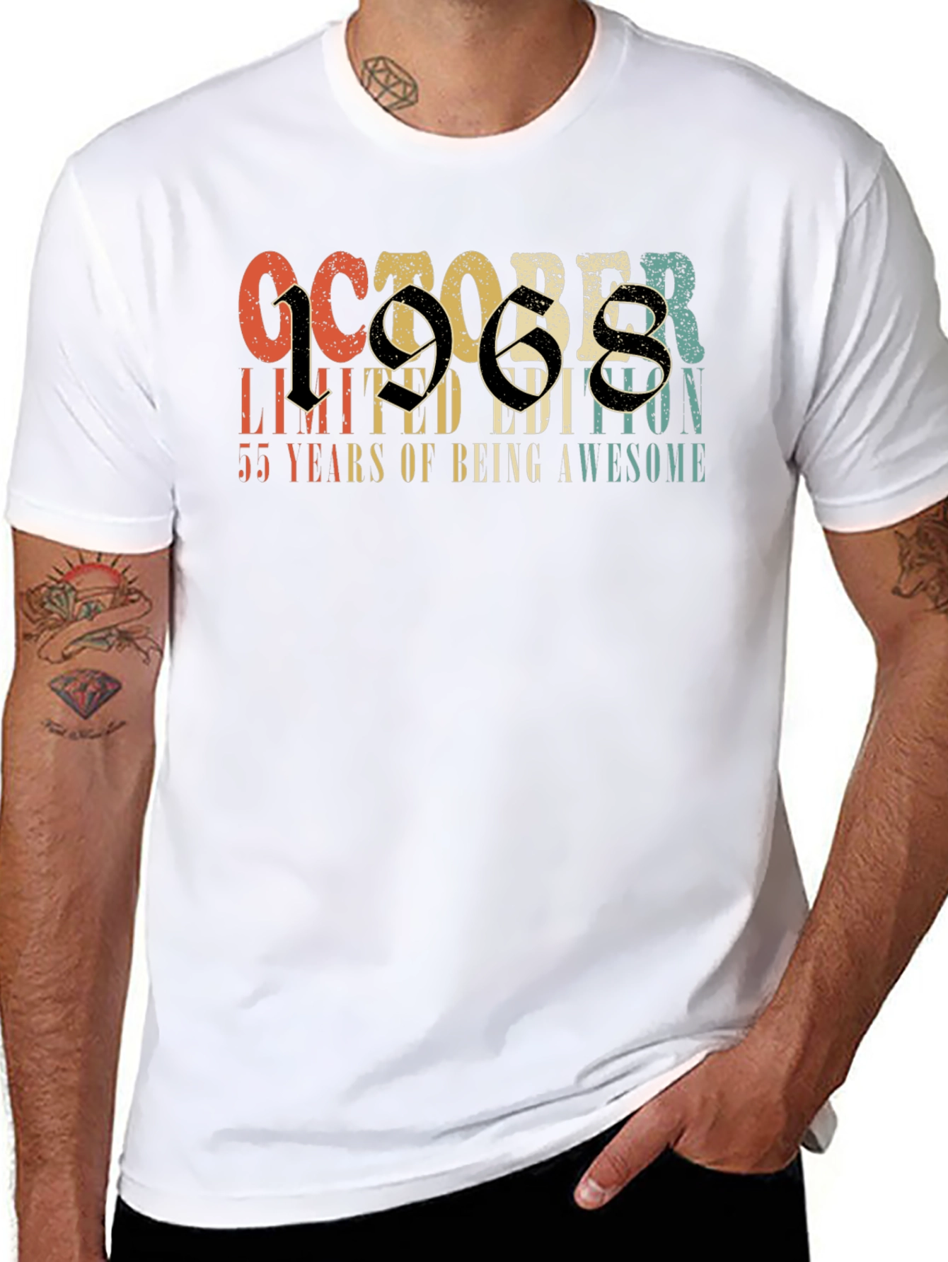 October 1968 Limited Edition Birthday T-Shirt