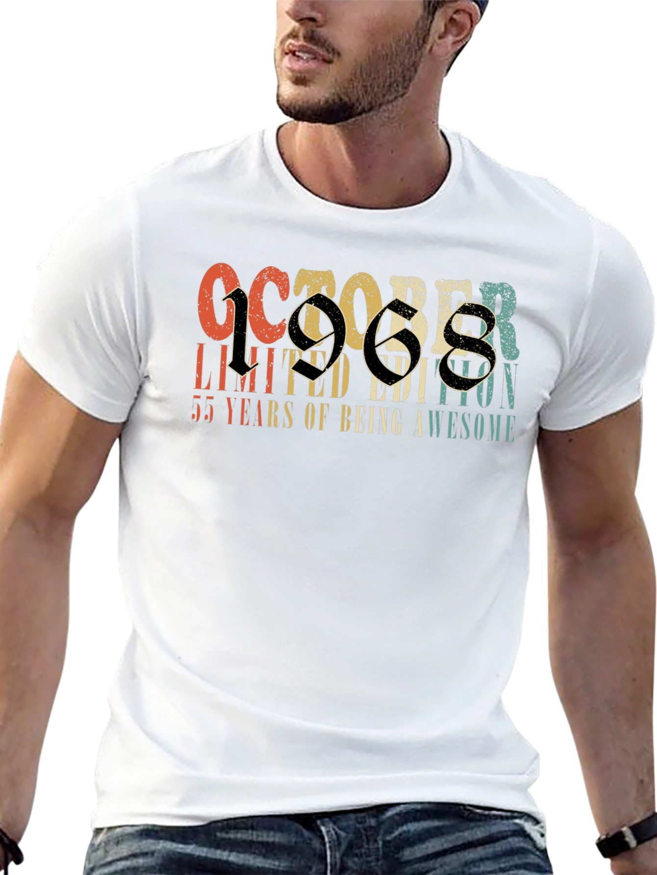 October 1968 Limited Edition Birthday T-Shirt