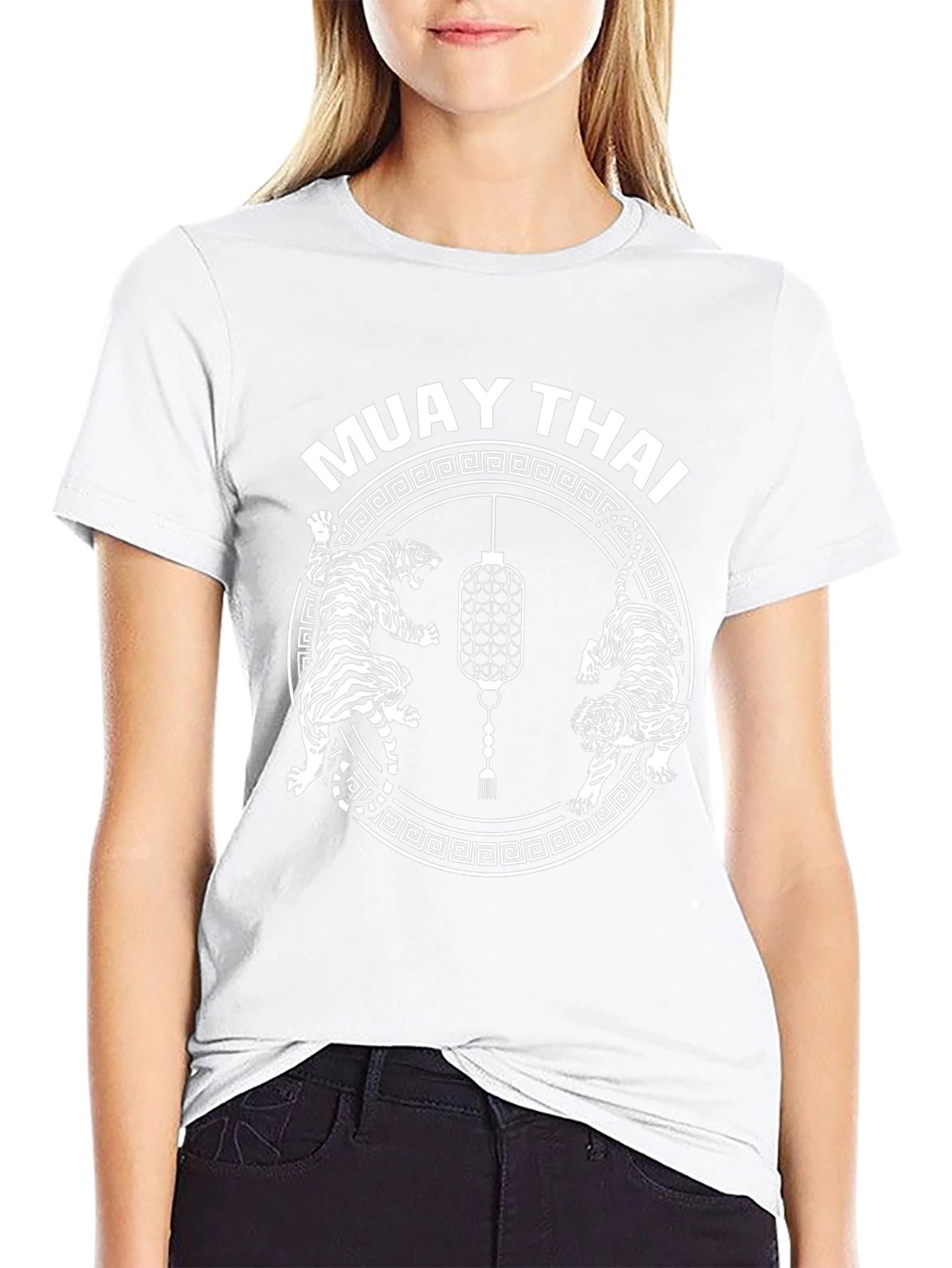 Muay Thai Tiger Graphic Tee - Black
