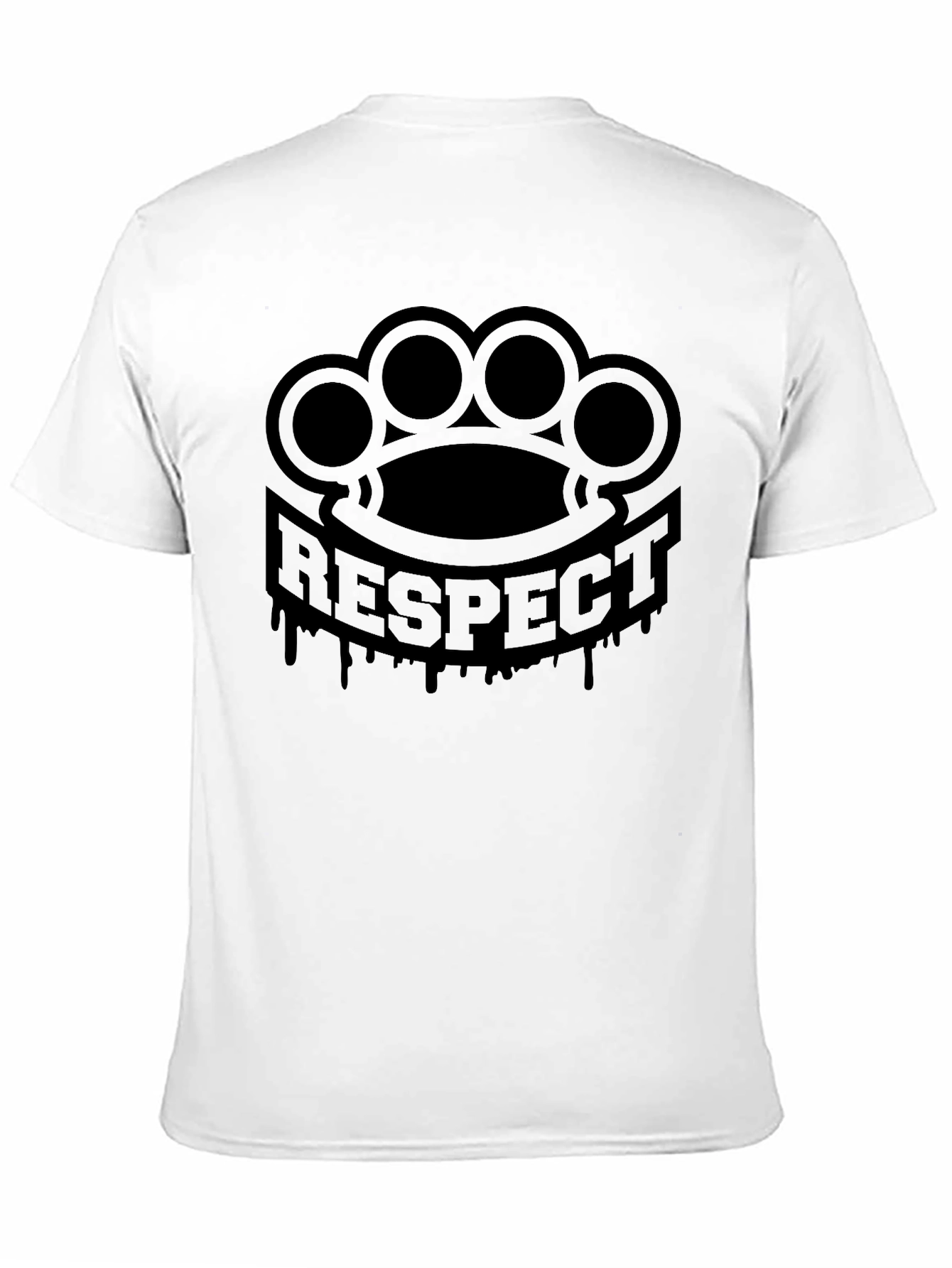 Respect Black on Black Graphic Tee