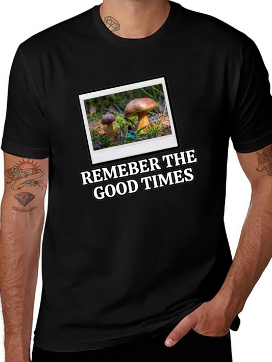 Mushroom Photo T-Shirt: Remember the Good Times!