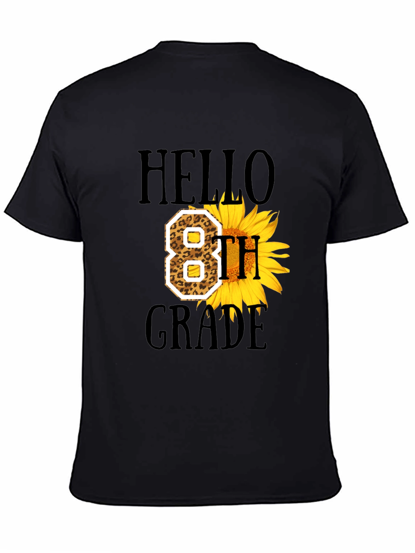 Hello 8th Grade Sunflower Graphic Tee