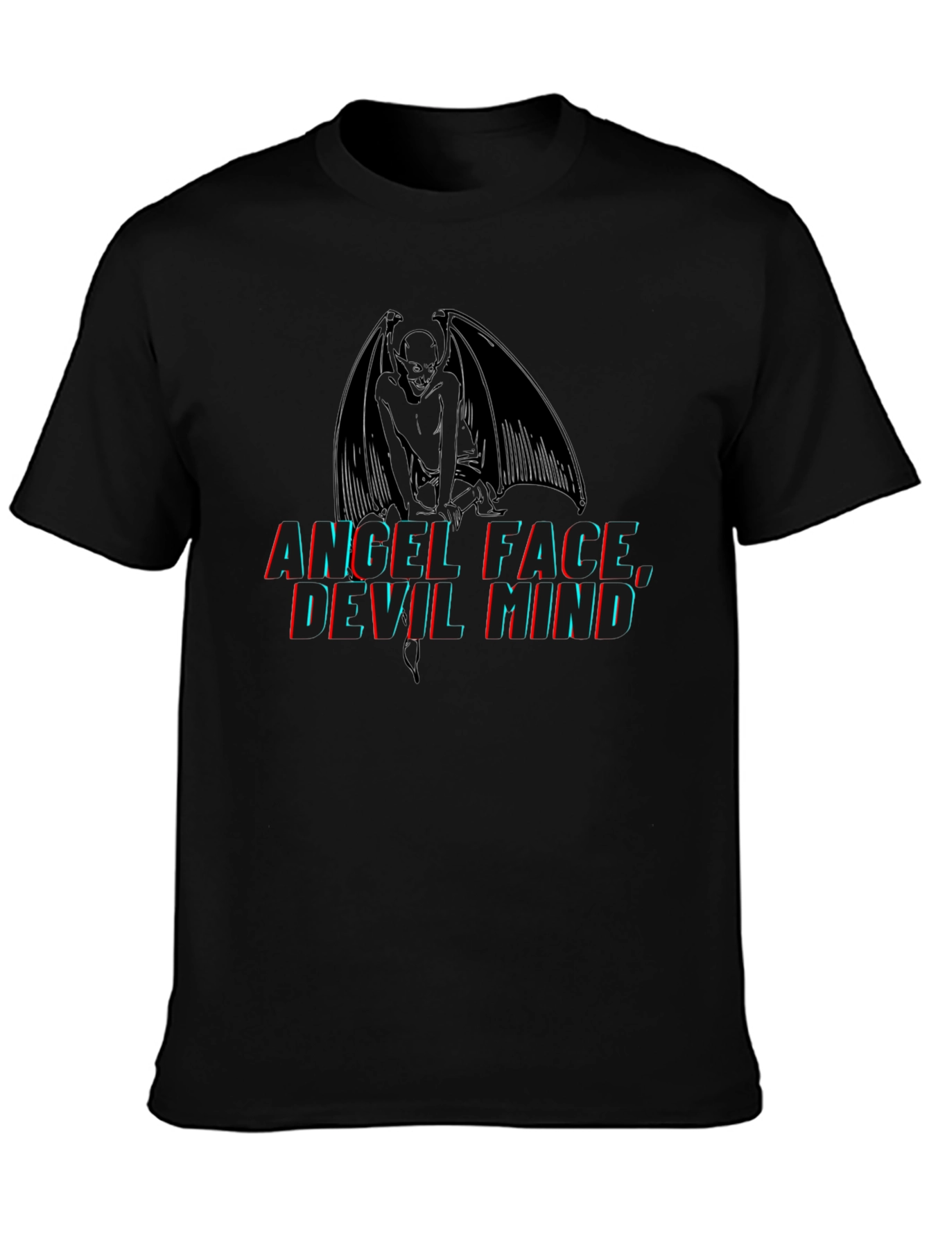 Angel Face Devil Mind Graphic T-Shirt