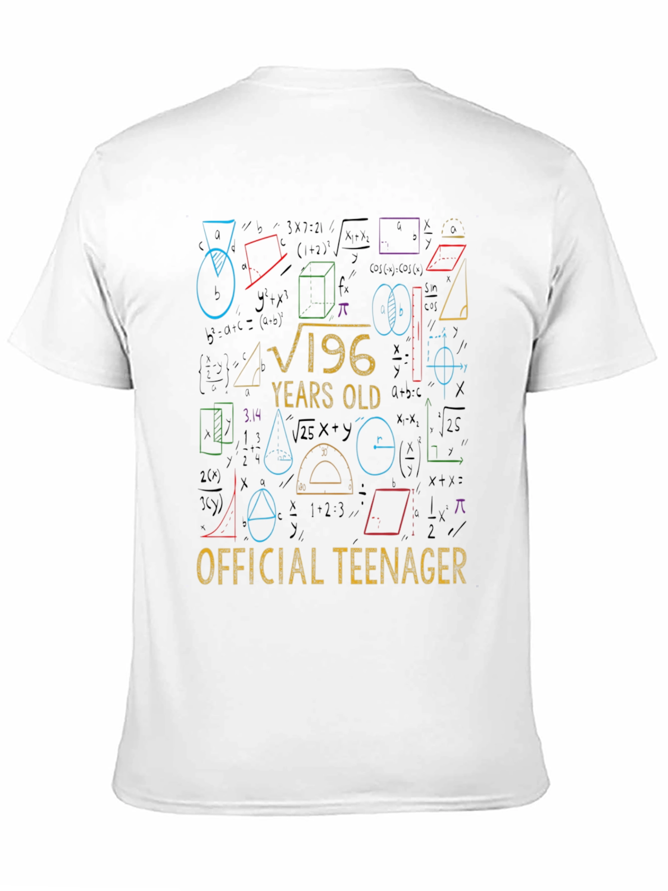 Funny 14th Birthday Math Equation Teenager T-Shirt