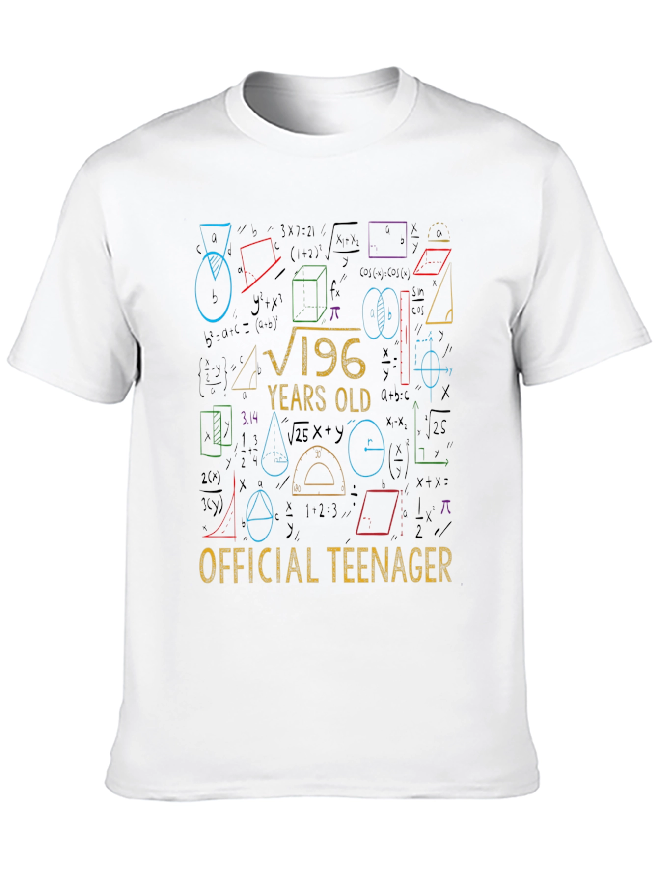 Funny 14th Birthday Math Equation Teenager T-Shirt