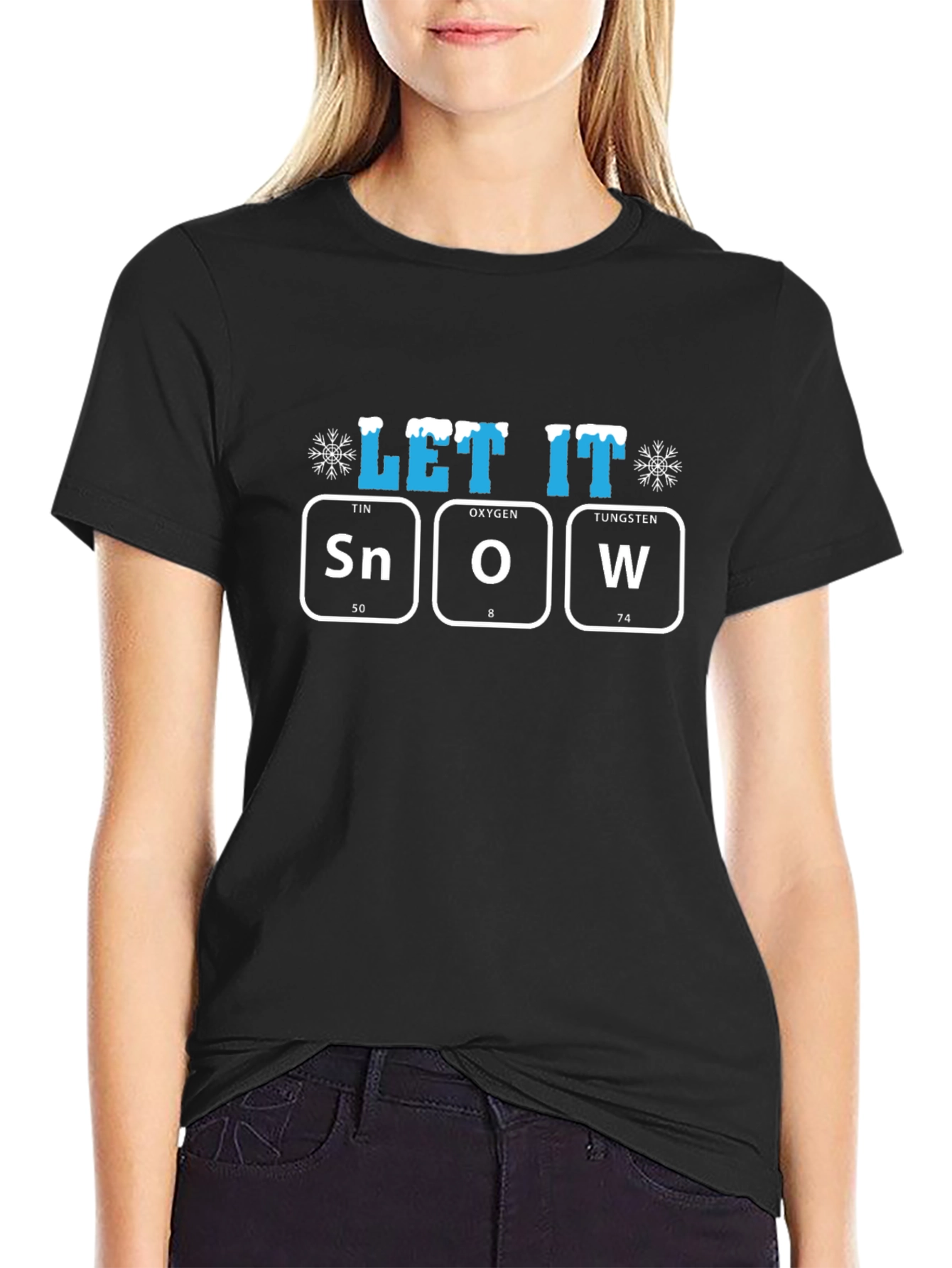 Let It Snow T-Shirt Periodic Table Design