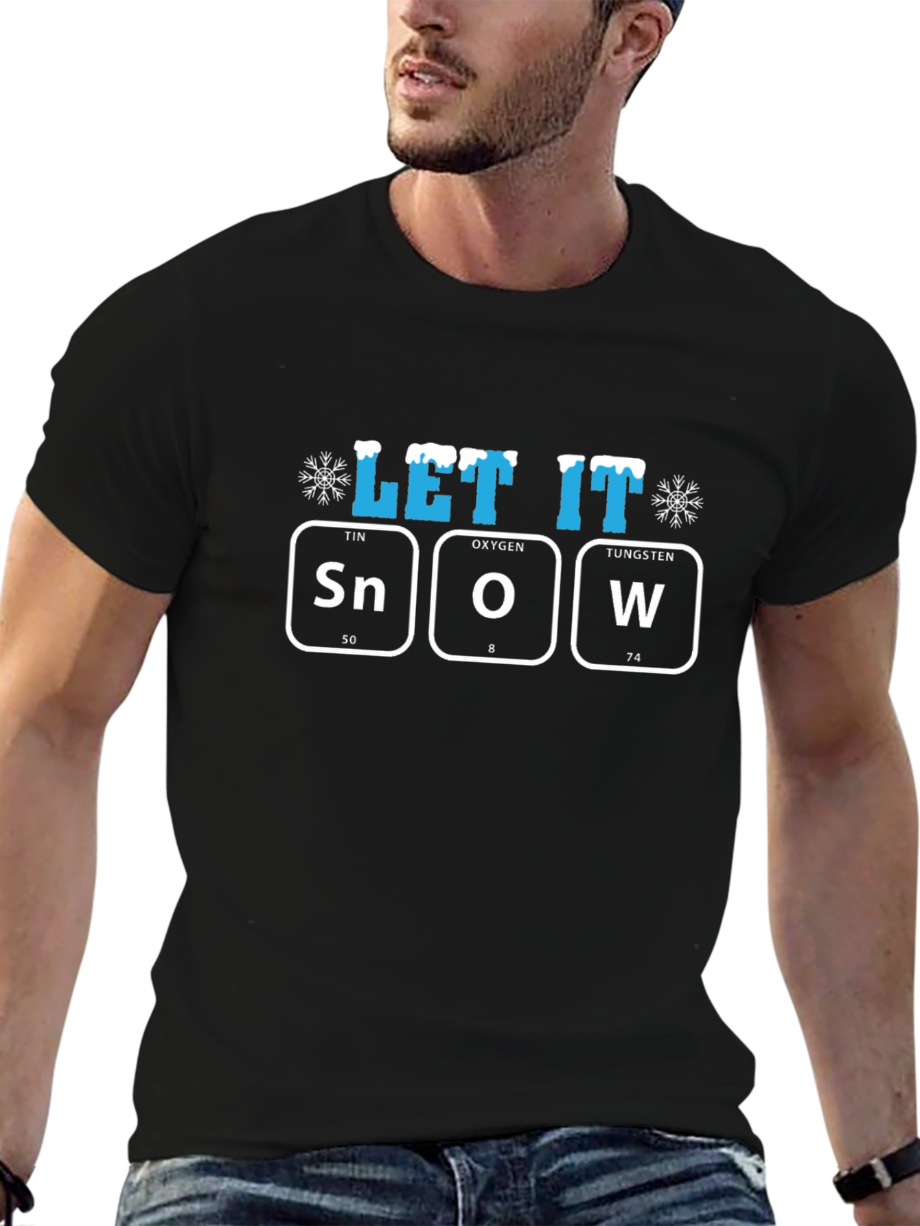 Let It Snow T-Shirt Periodic Table Design