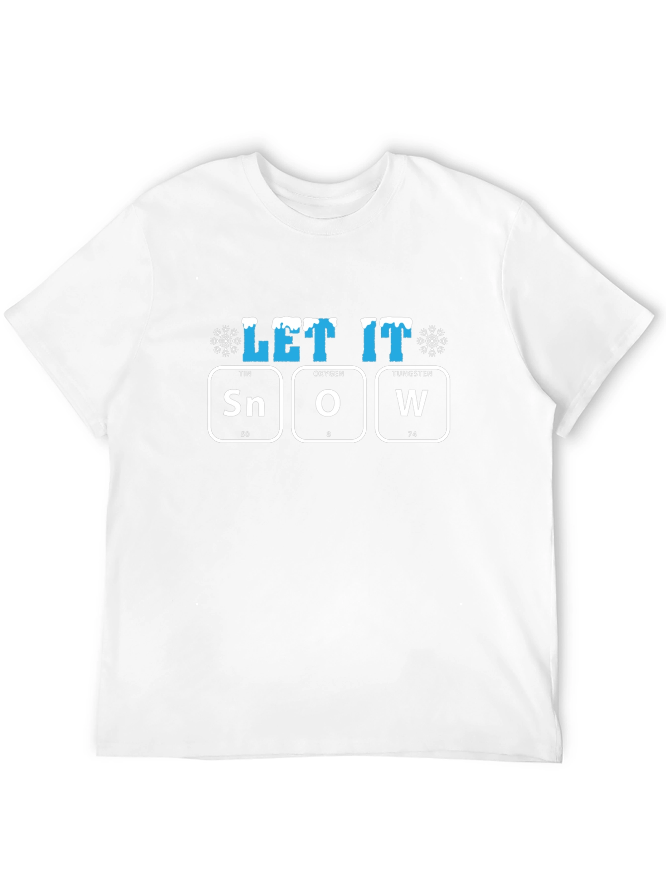 Let It Snow T-Shirt Periodic Table Design
