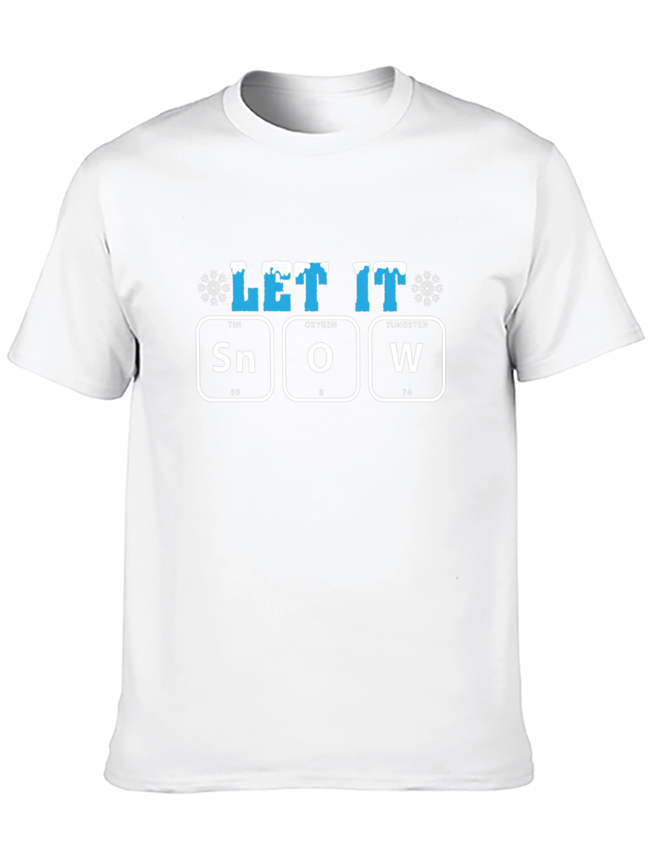 Let It Snow T-Shirt Periodic Table Design