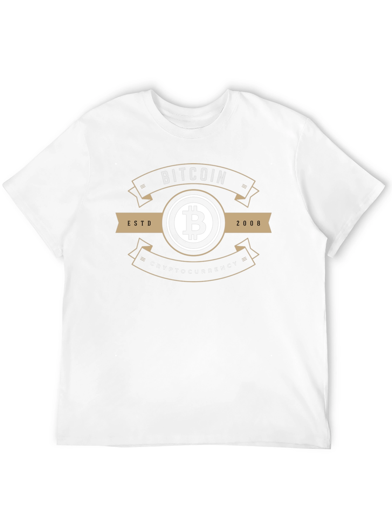 Bitcoin Cryptocurrency Est. 2008 Black T-Shirt