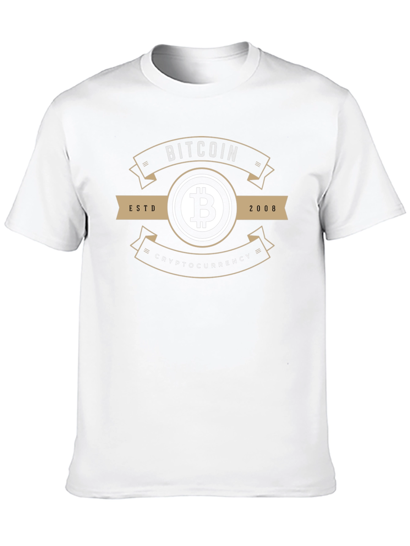 Bitcoin Cryptocurrency Est. 2008 Black T-Shirt