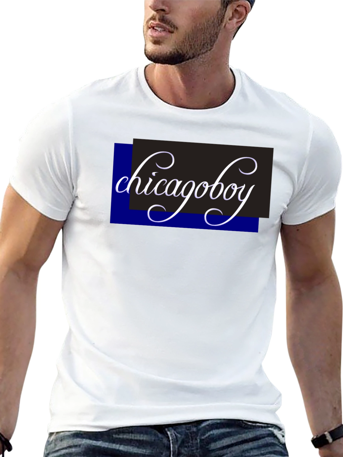ChicagoBoy Graphic Print Black T-Shirt